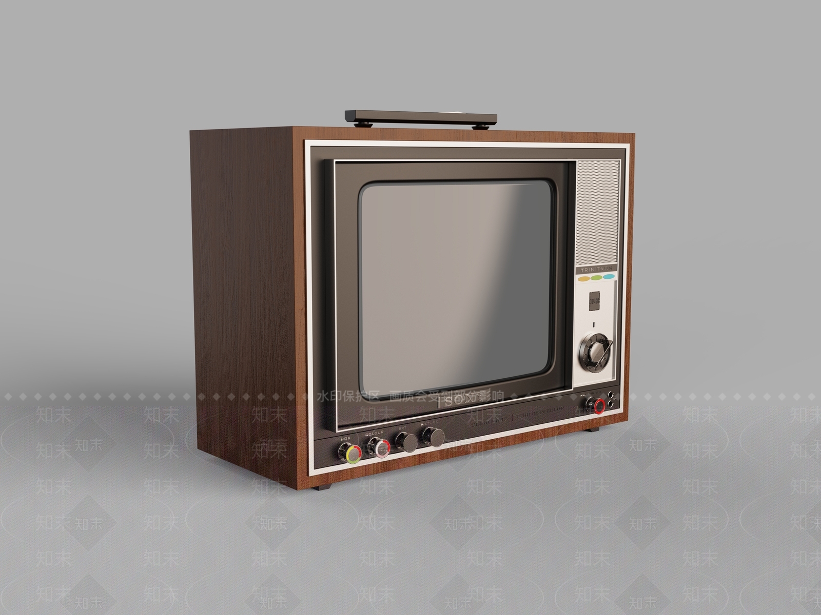 索尼复古电视机SU模型下载【ID:1156996522】