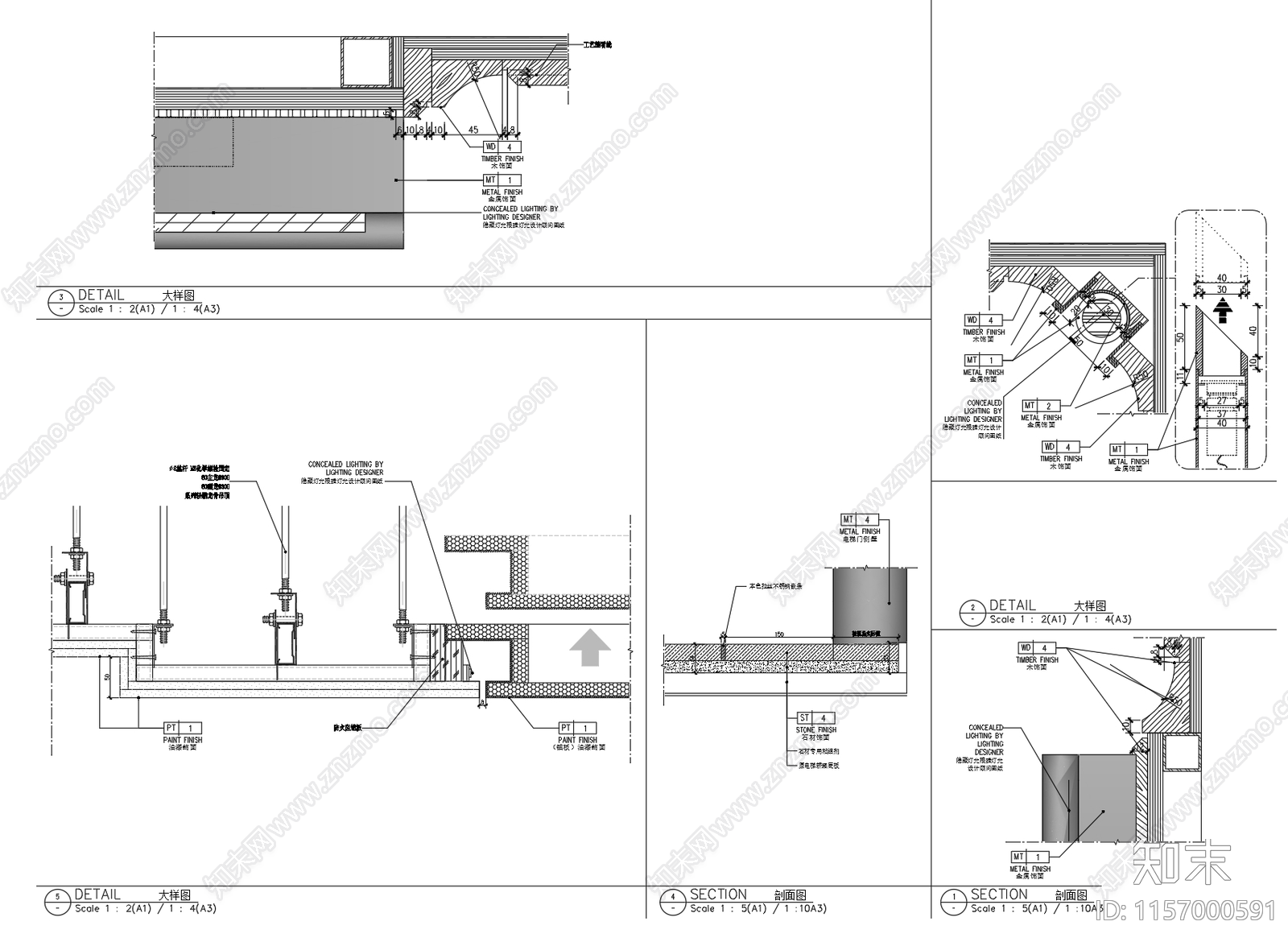 现代酒店电梯轿厢立面图节点图施工图下载【ID:1157000591】