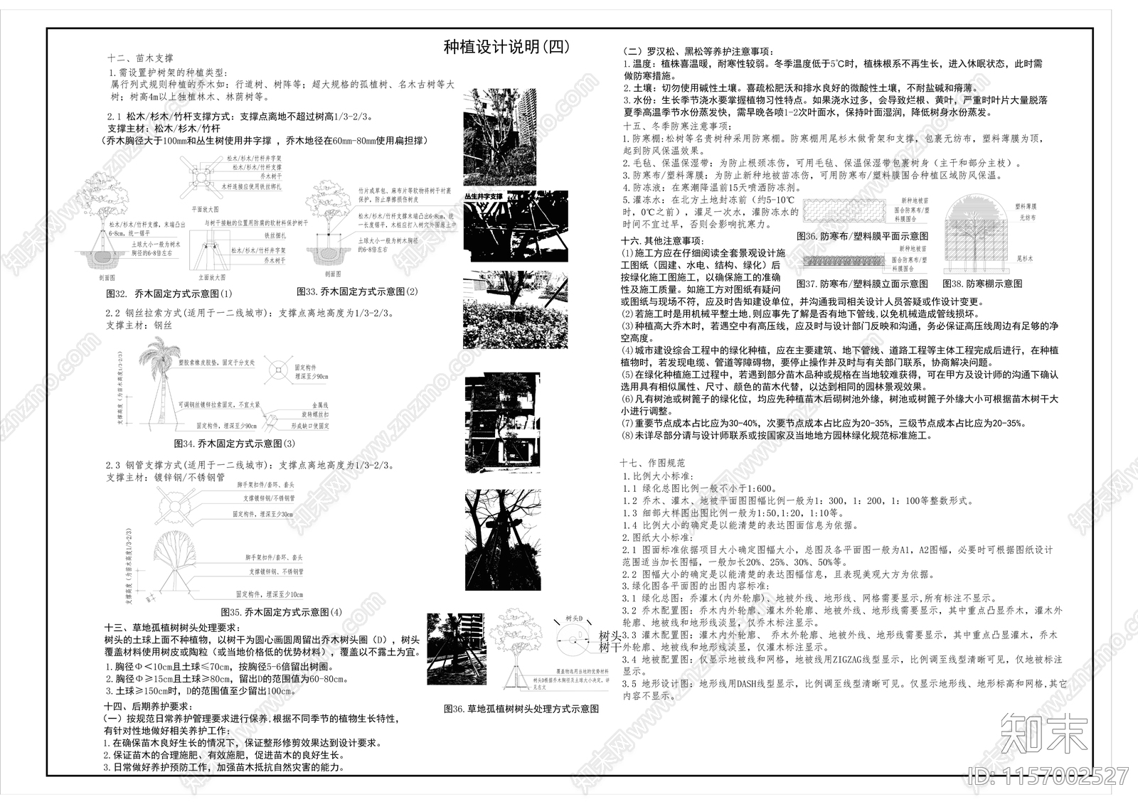 园林景观设计说明图库施工图下载【ID:1157002527】