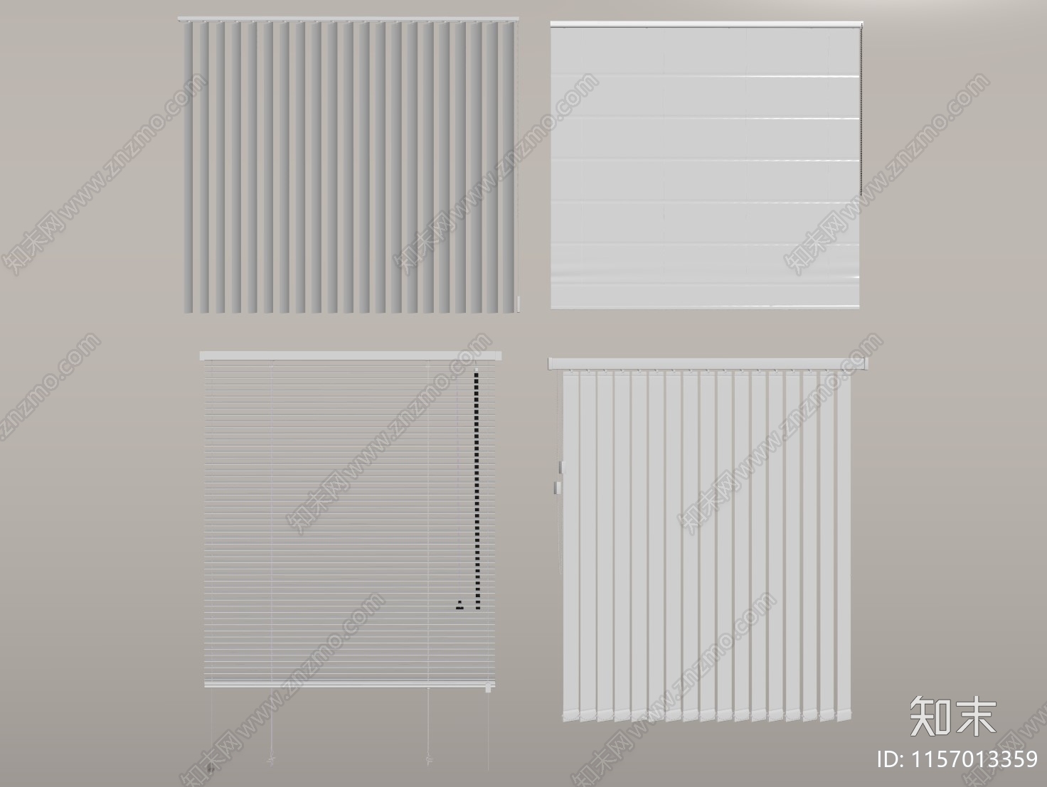 现代百叶帘SU模型下载【ID:1157013359】