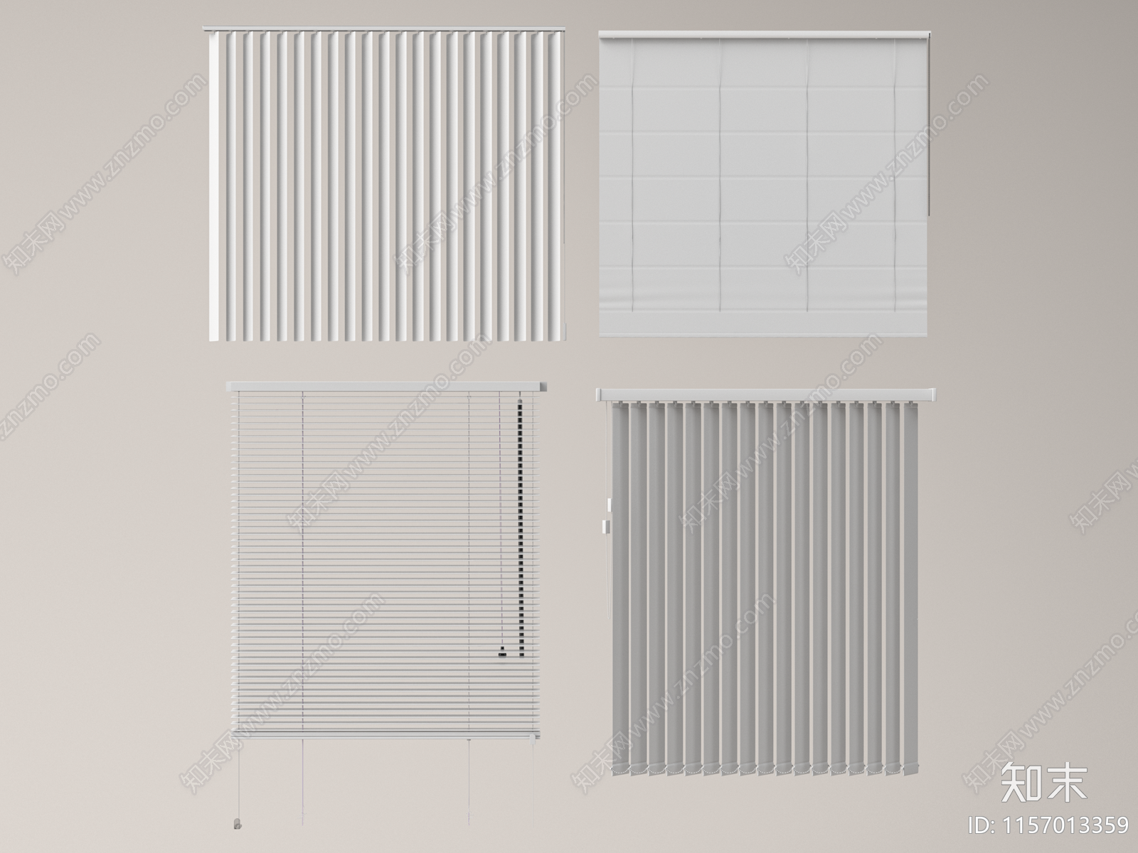 现代百叶帘SU模型下载【ID:1157013359】