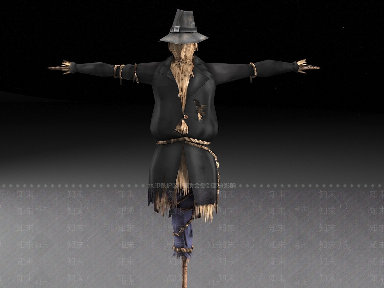现代稻草人3D模型下载【ID:1157015610】