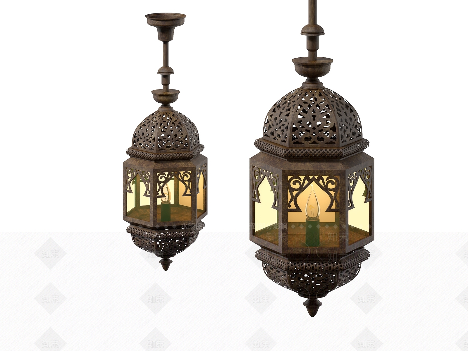 东南亚民族风吊灯3D模型下载【ID:1157017374】
