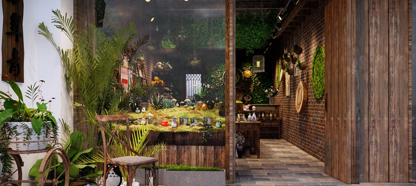 美式花店SU模型下载【ID:1157064405】