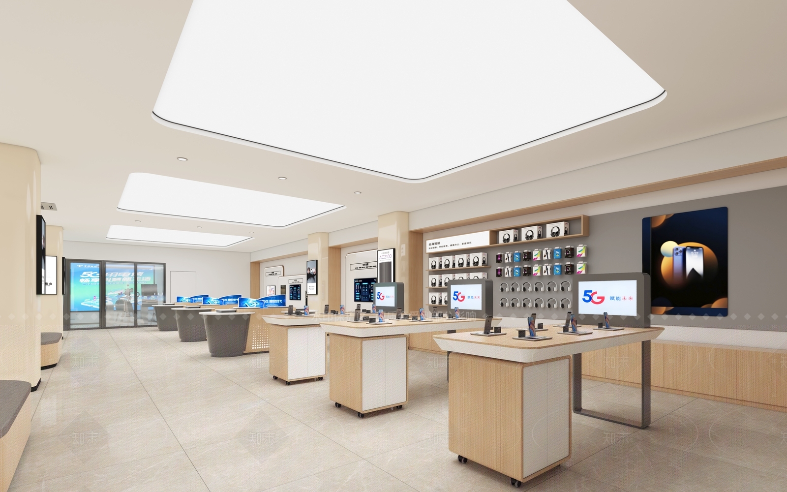 现代电信营业厅3D模型下载【ID:1157020067】