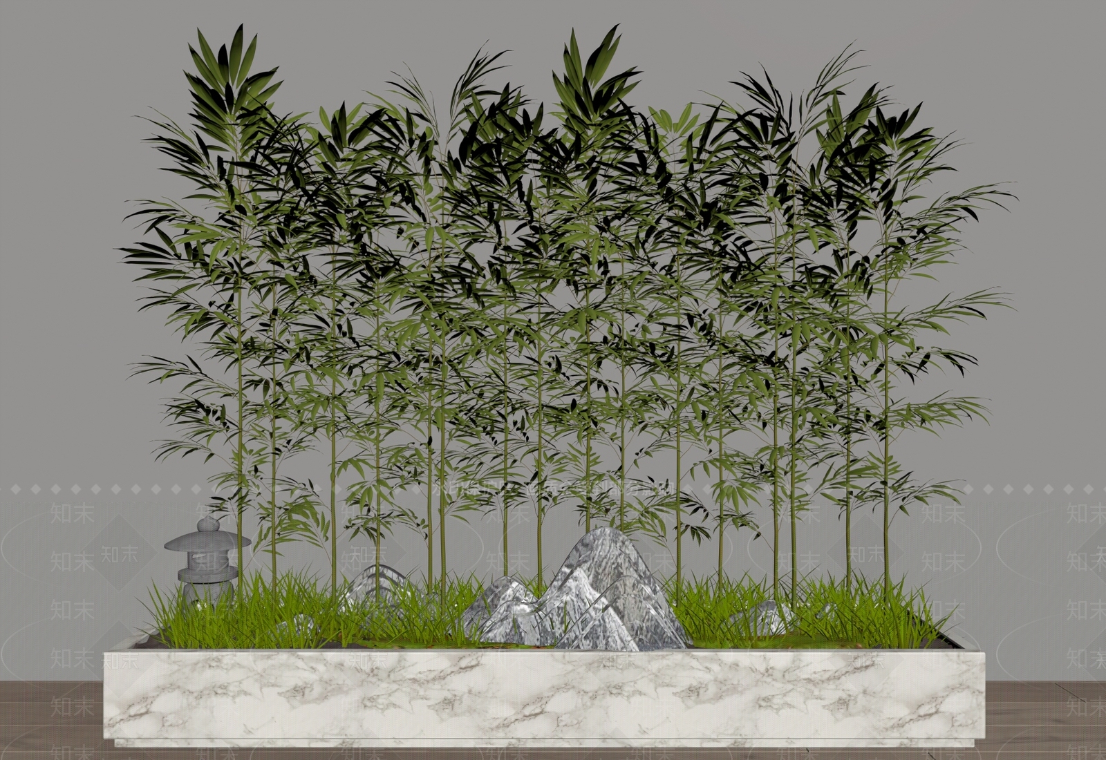 竹子景观SU模型下载【ID:1157020432】