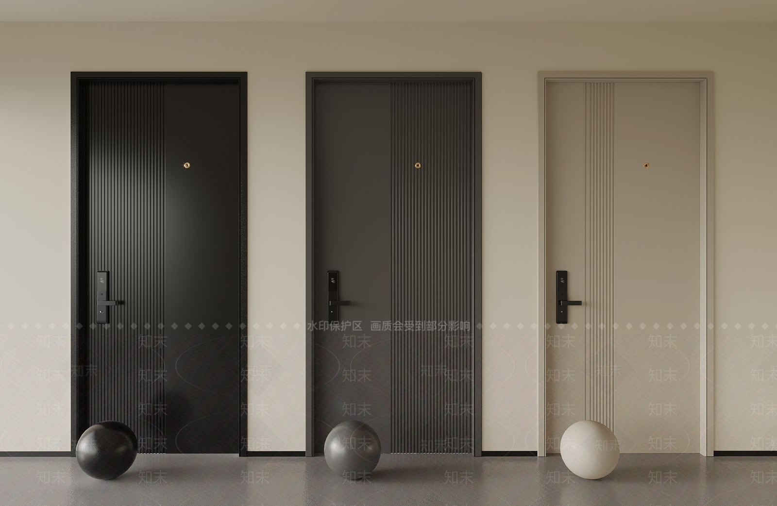 现代入户门3D模型下载【ID:1157023747】