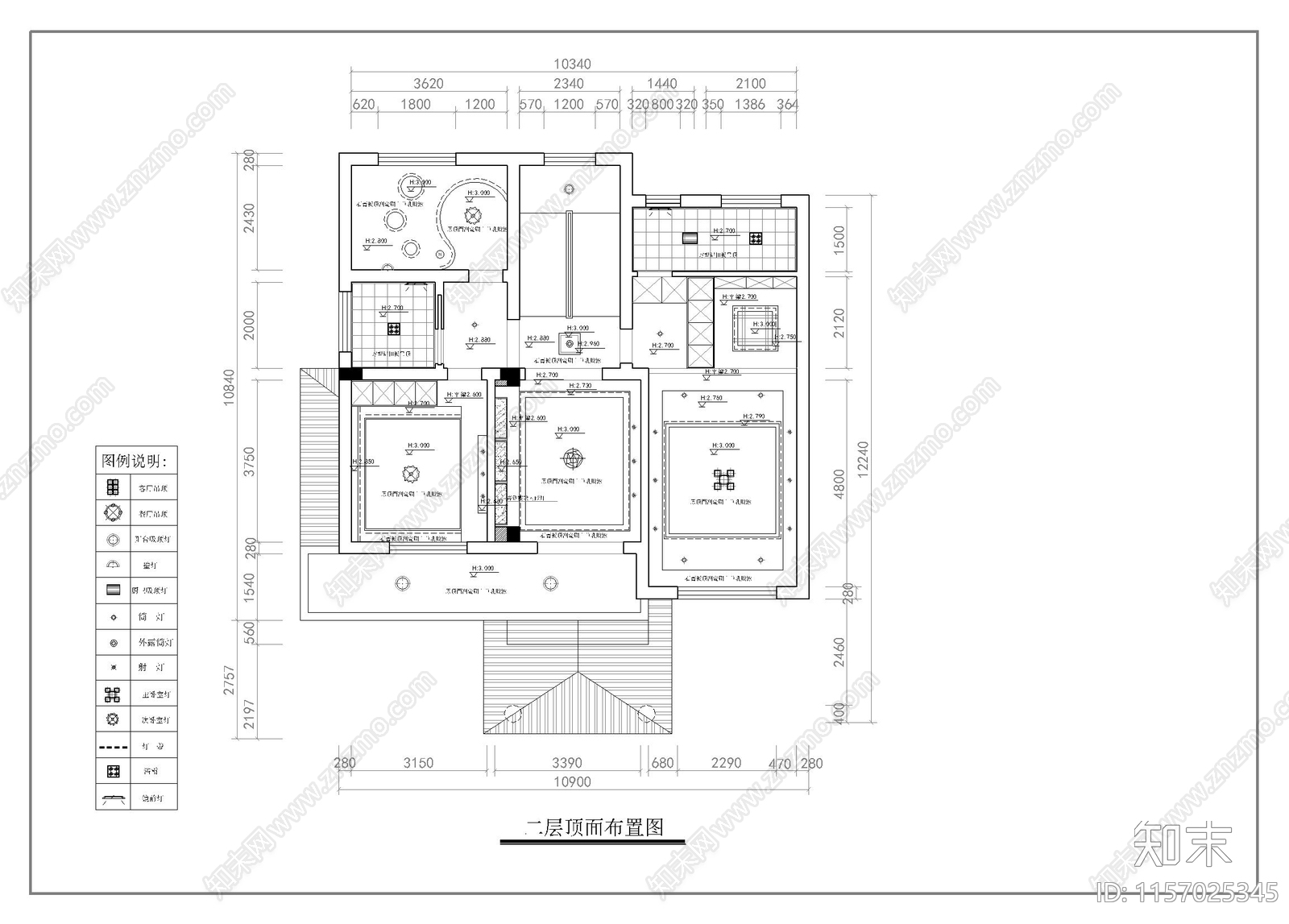 三层自建房10cad施工图下载【ID:1157025345】