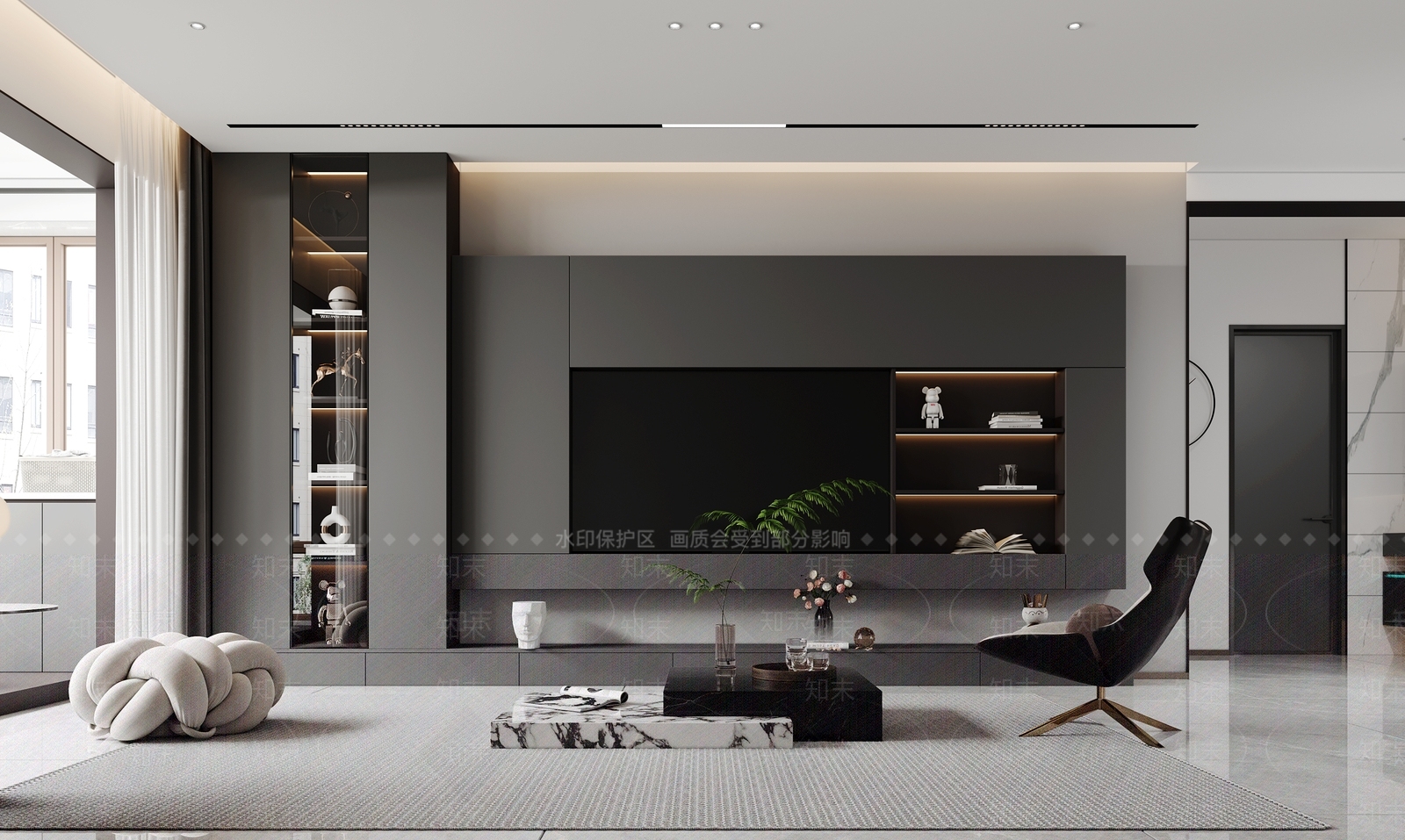 现代茶水间3D模型下载【ID:1214374713】