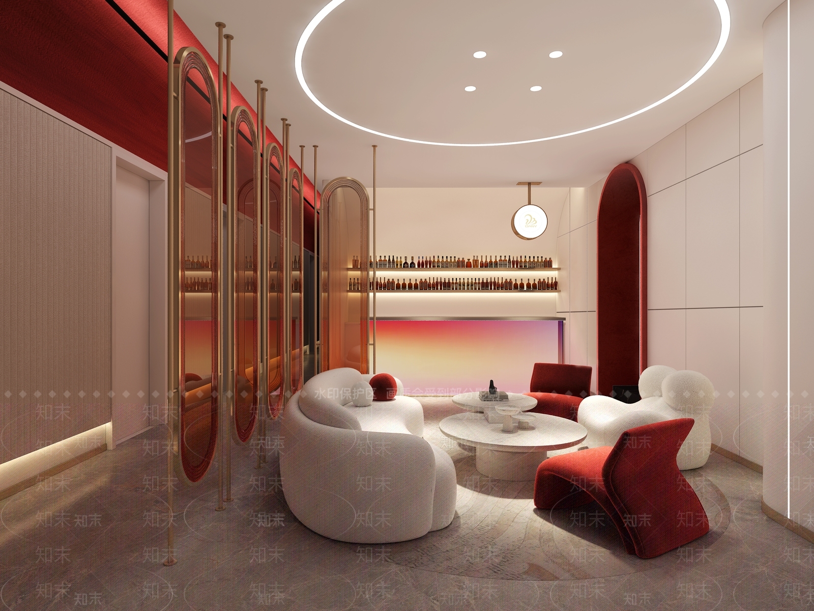 现代轻奢风美容院3D模型下载【ID:1157034286】