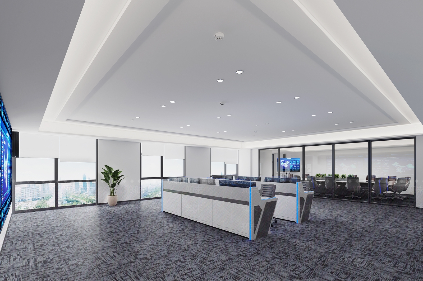 现代指挥中心3D模型下载【ID:1157042974】