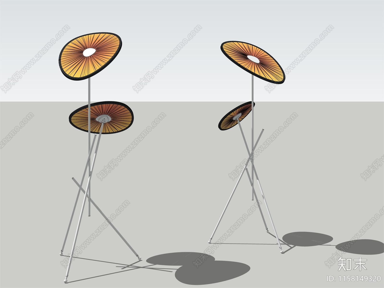 现代落地灯SU模型下载【ID:1158149320】