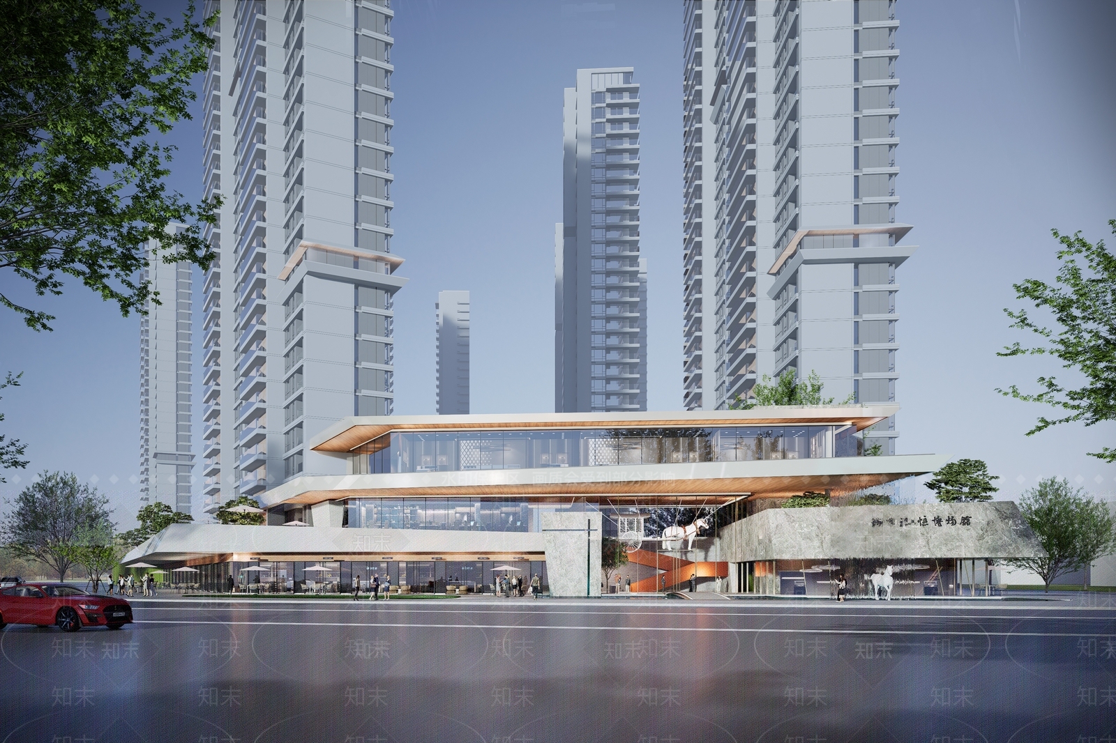 现代售楼处SU模型下载【ID:1157054643】