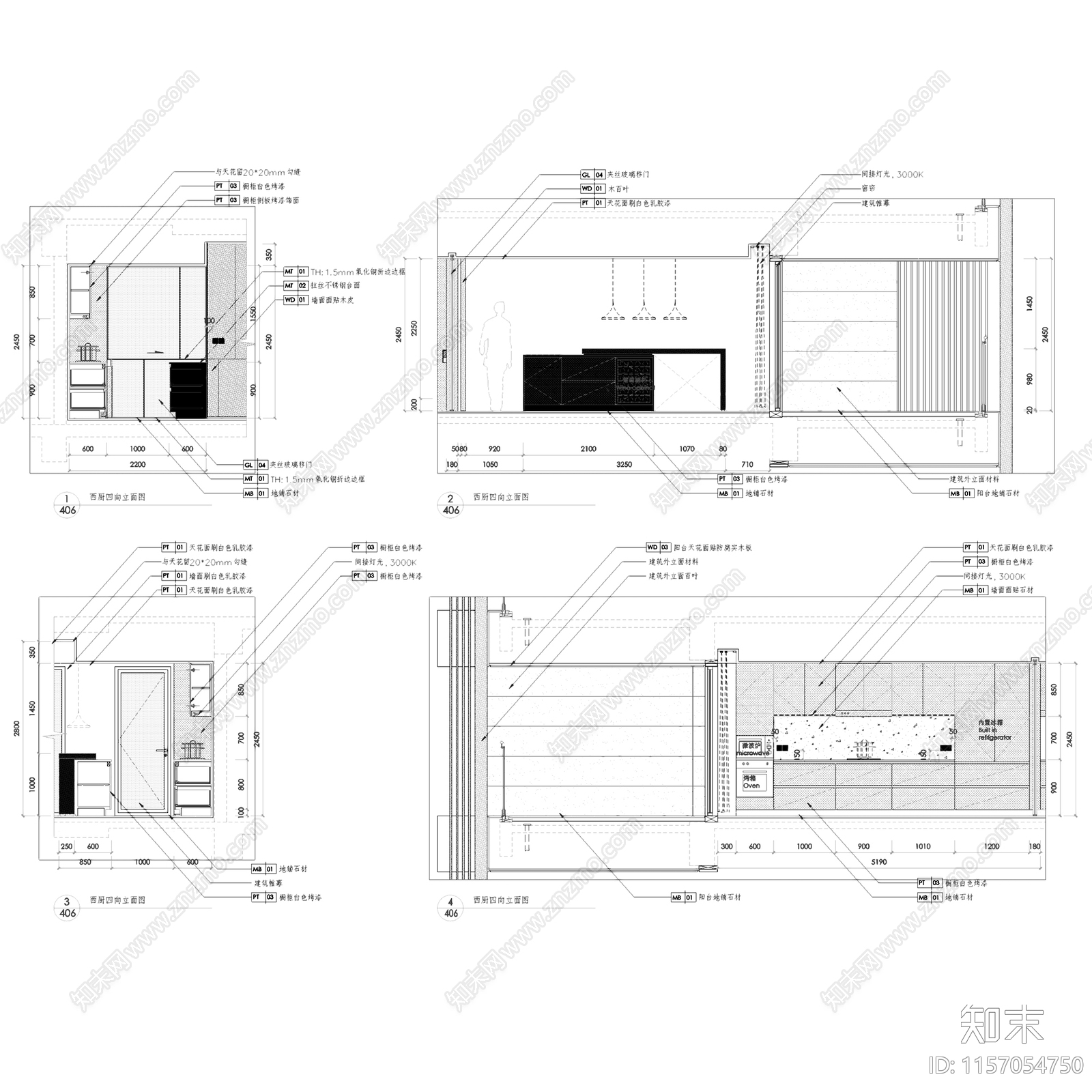 现代三亚海棠湾四季酒店公寓标准层房型室内家装施工图下载【ID:1157054750】