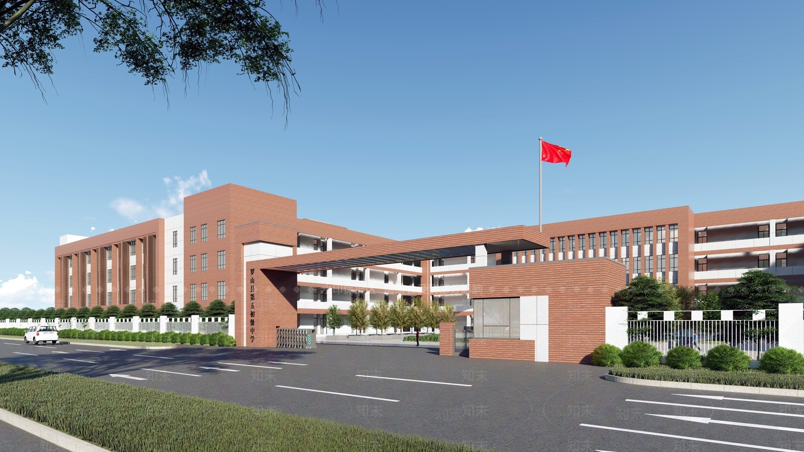 现代学校SU模型下载【ID:1157534507】