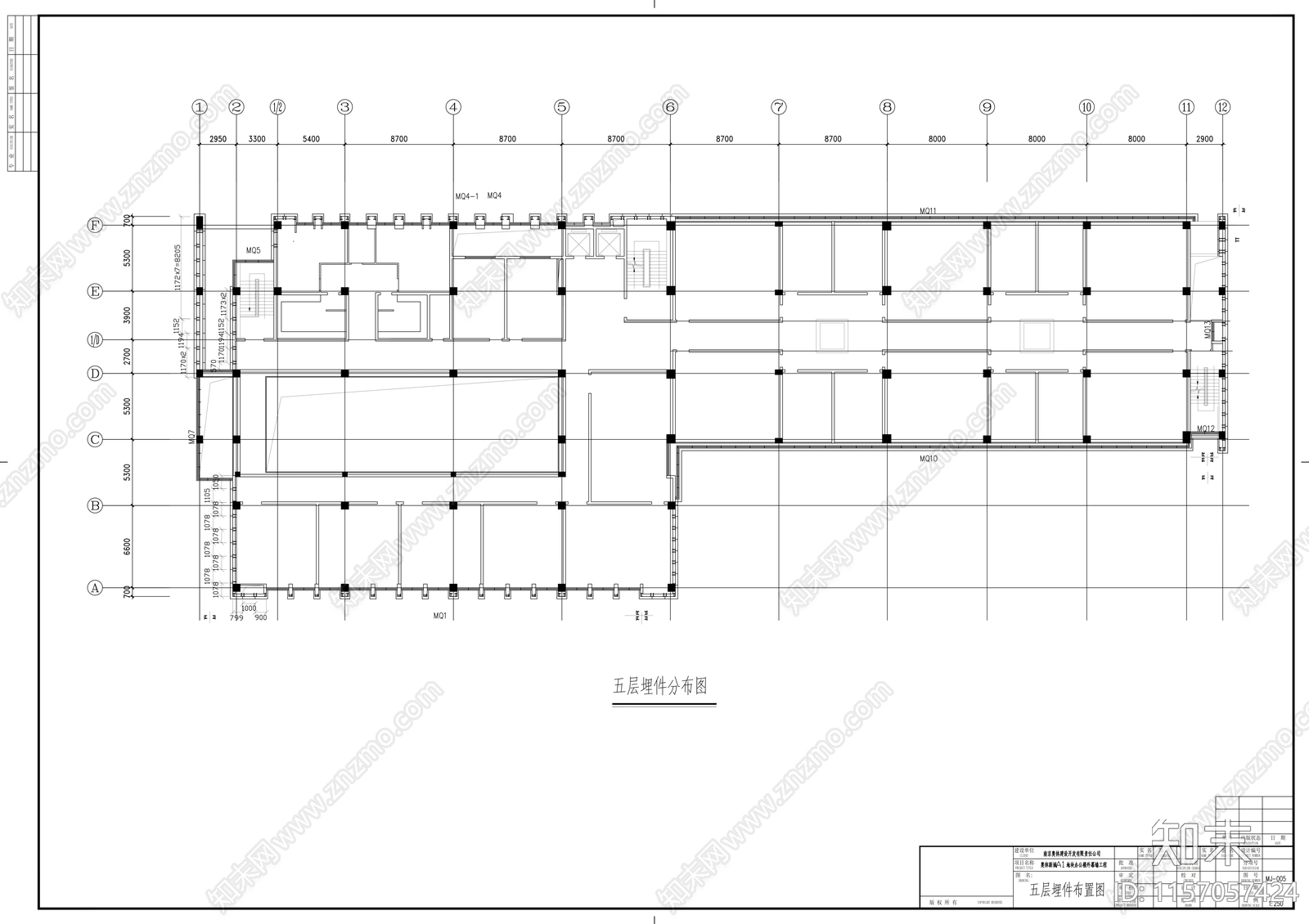 奥体办公楼外幕墙工程建cad施工图下载【ID:1157057424】