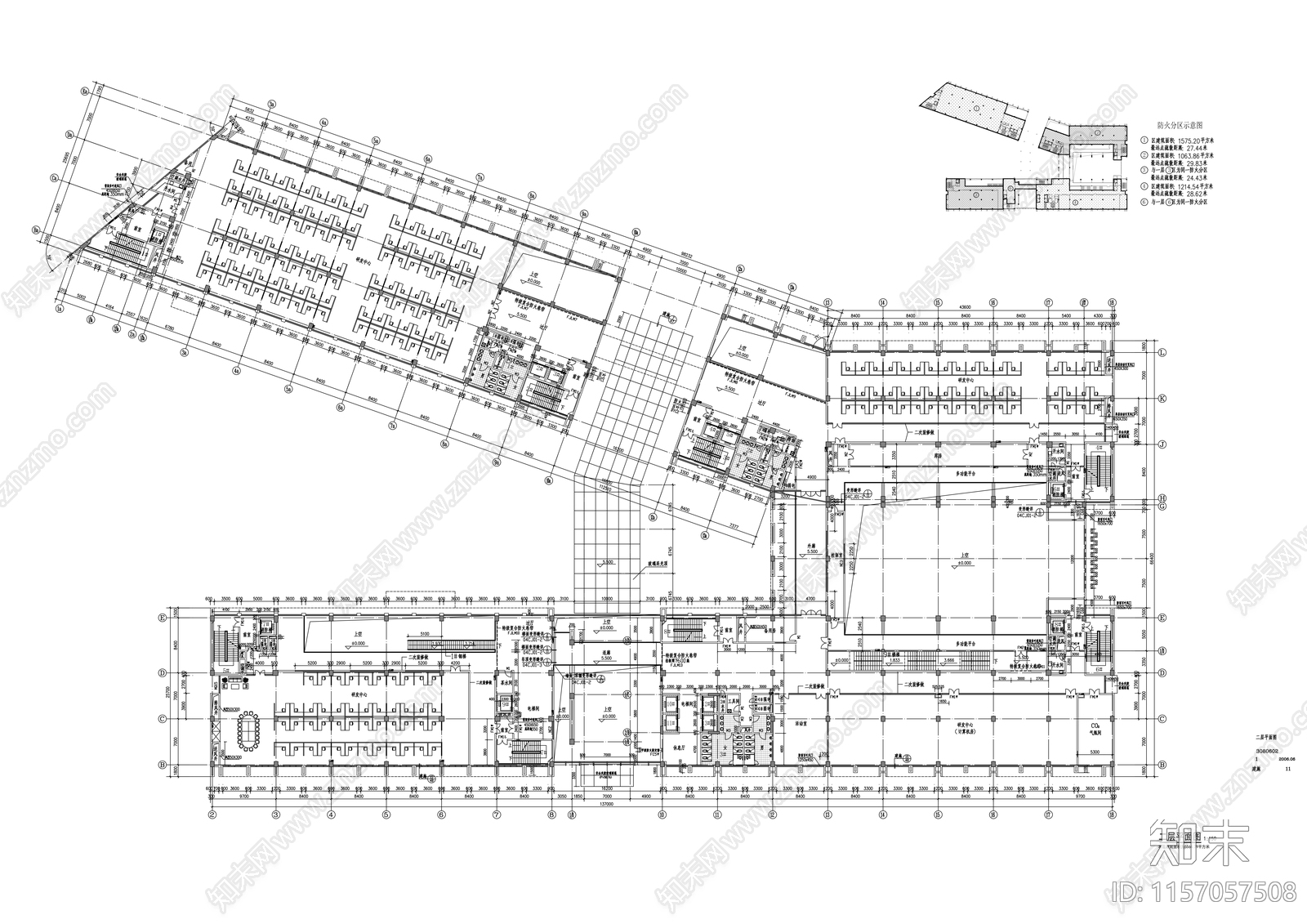 八层企业办公楼建cad施工图下载【ID:1157057508】