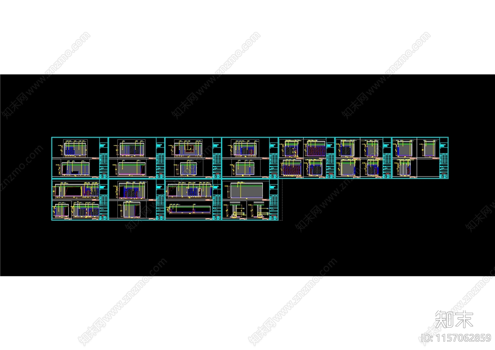 现代办公cad施工图下载【ID:1157062859】