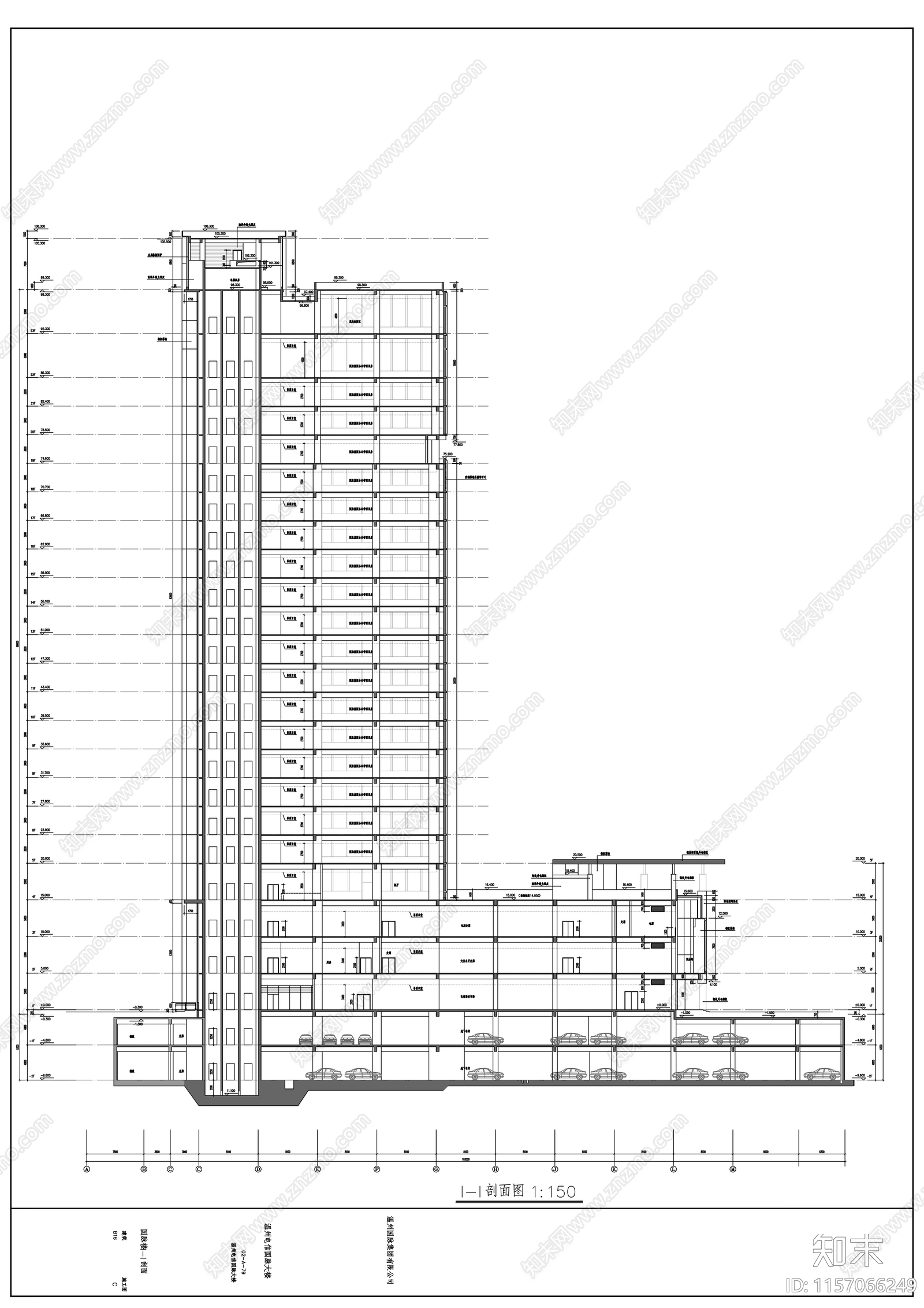 国脉大楼建筑图cad施工图下载【ID:1157066249】