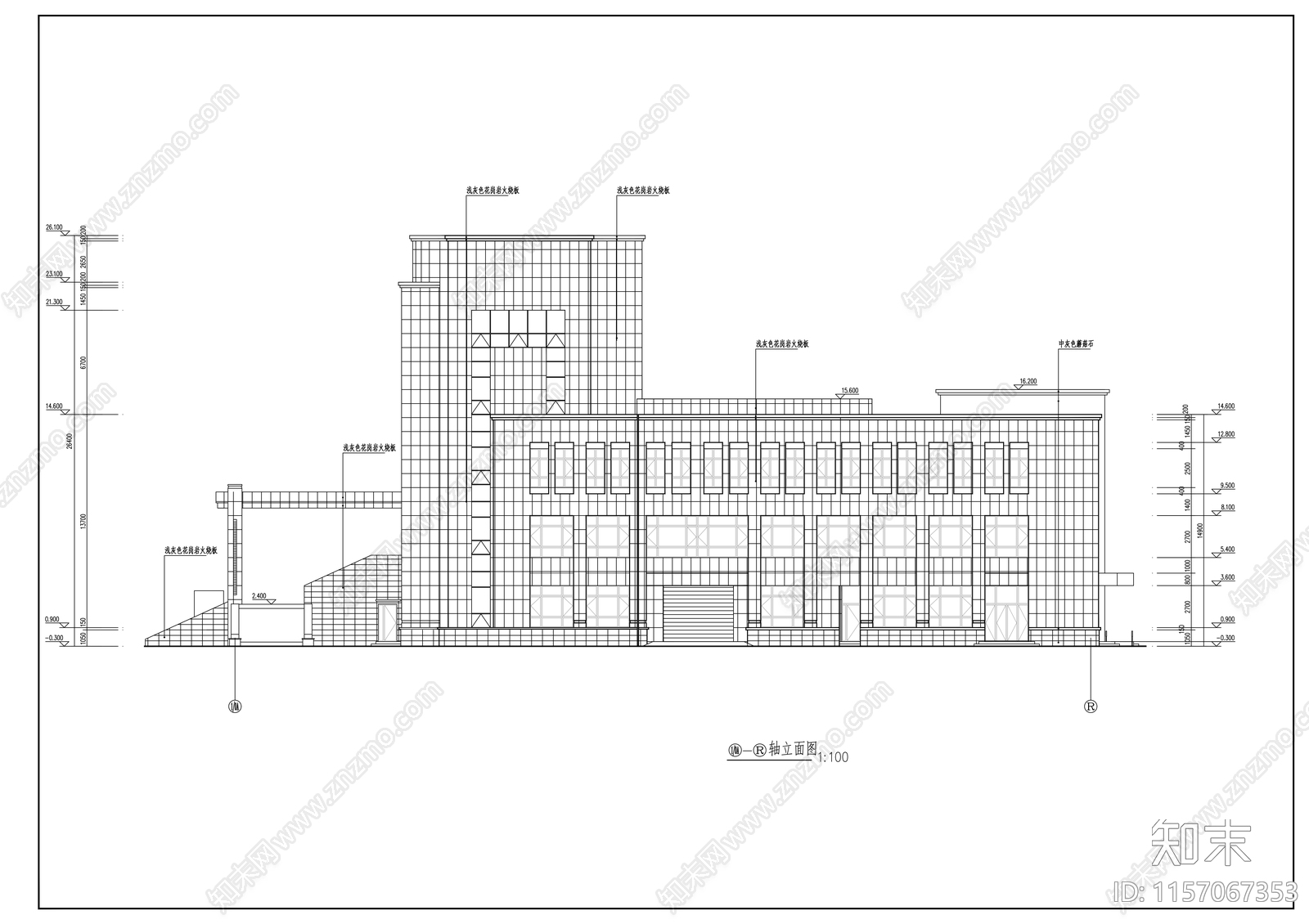 技术开发区法院六层审判楼建cad施工图下载【ID:1157067353】