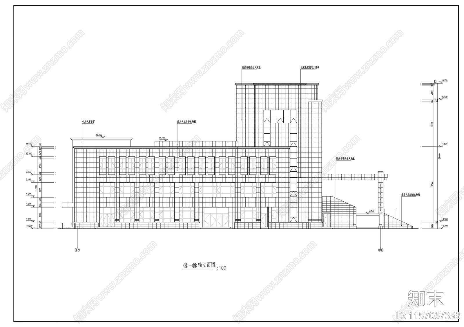 技术开发区法院六层审判楼建cad施工图下载【ID:1157067353】