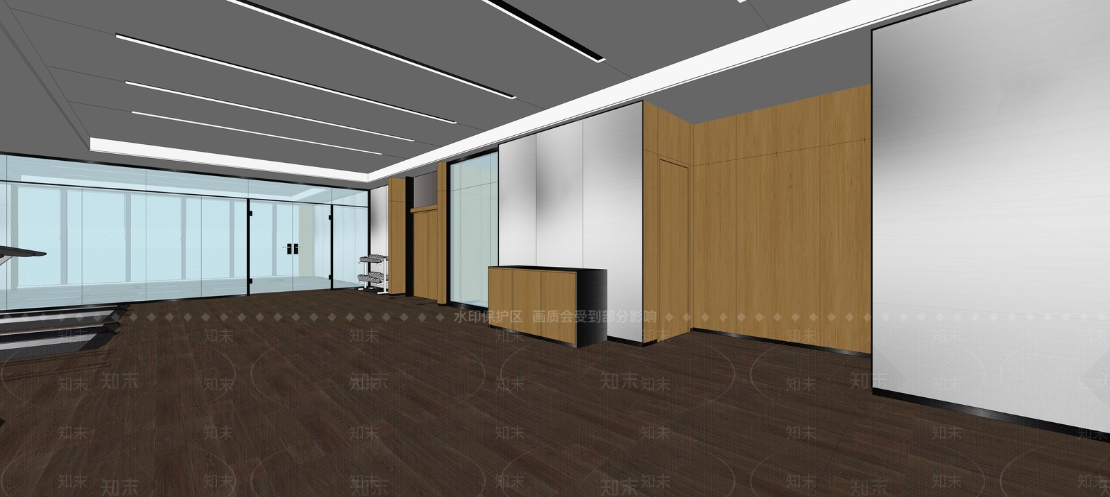 现代酒店健身房SU模型下载【ID:1157068162】