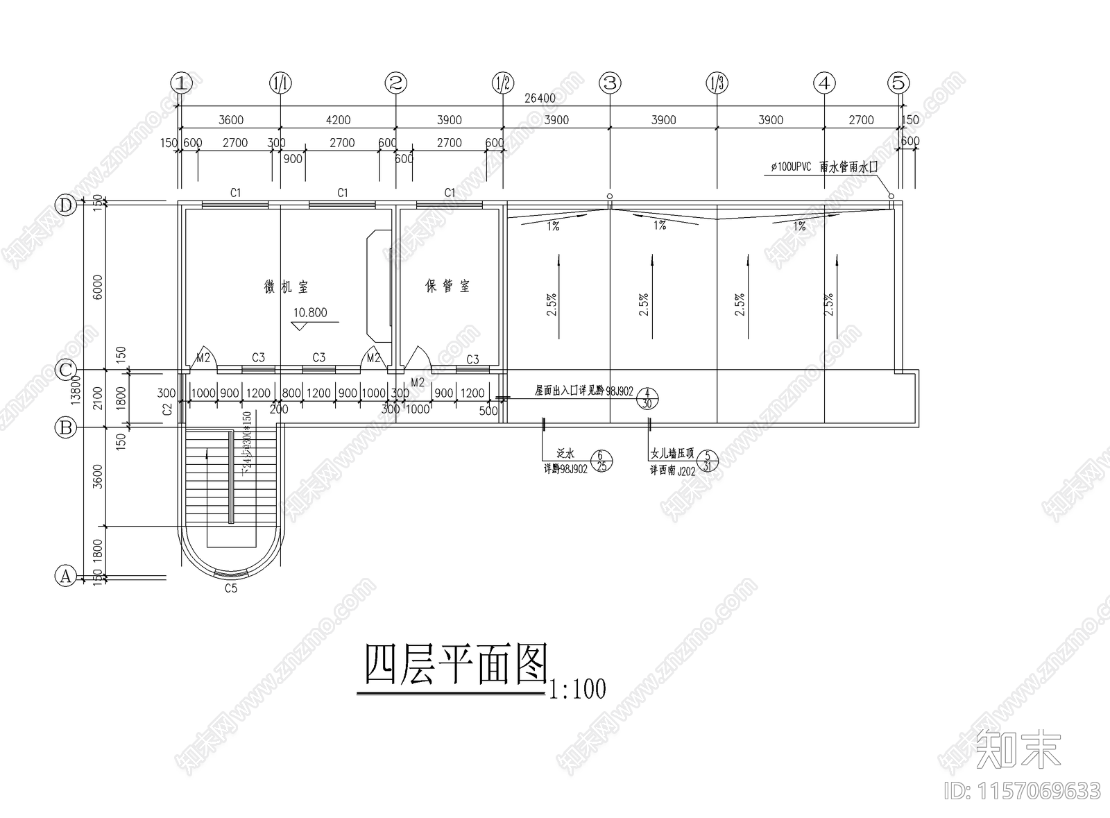 小学教学cad施工图下载【ID:1157069633】