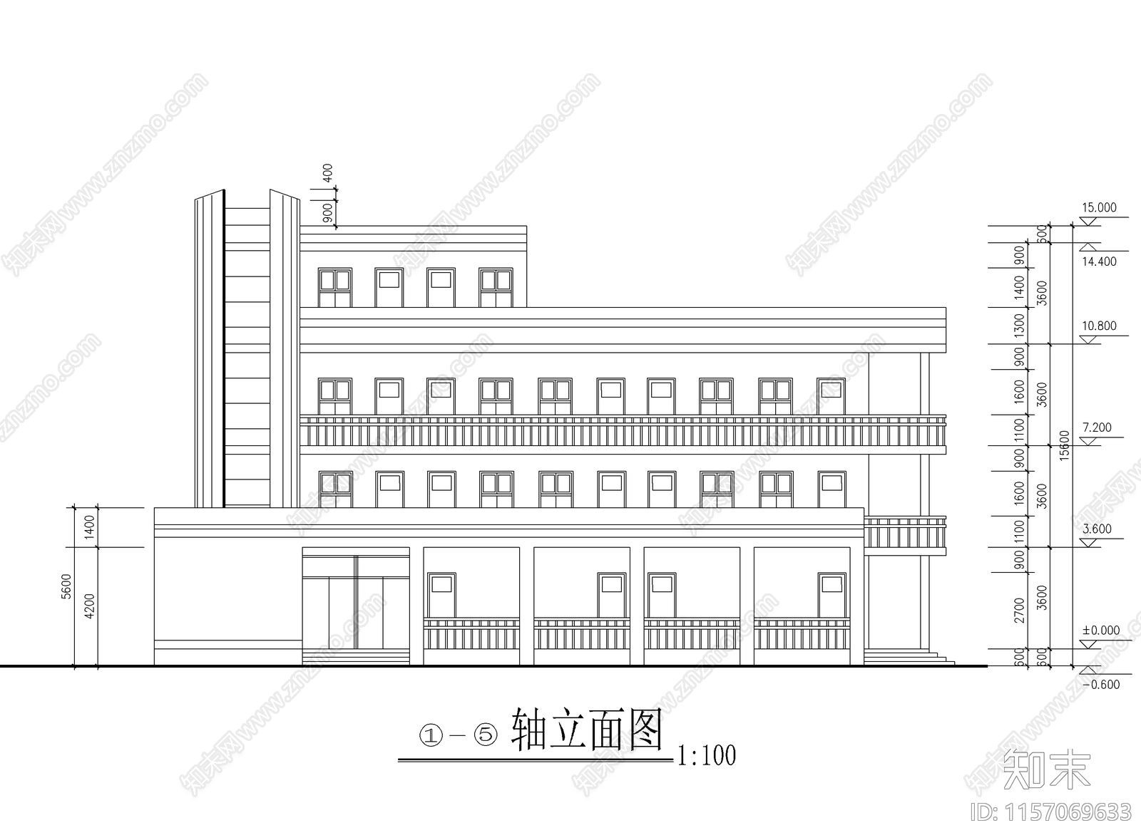 小学教学cad施工图下载【ID:1157069633】