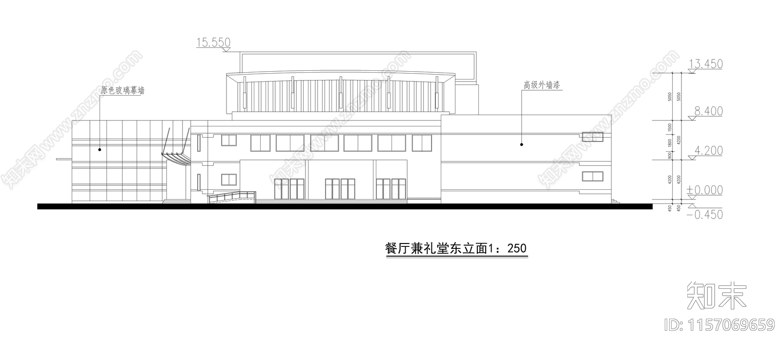 中学食堂cad施工图下载【ID:1157069659】