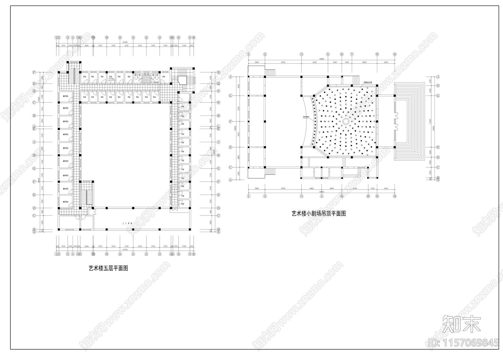 医学院教学楼建cad施工图下载【ID:1157069845】