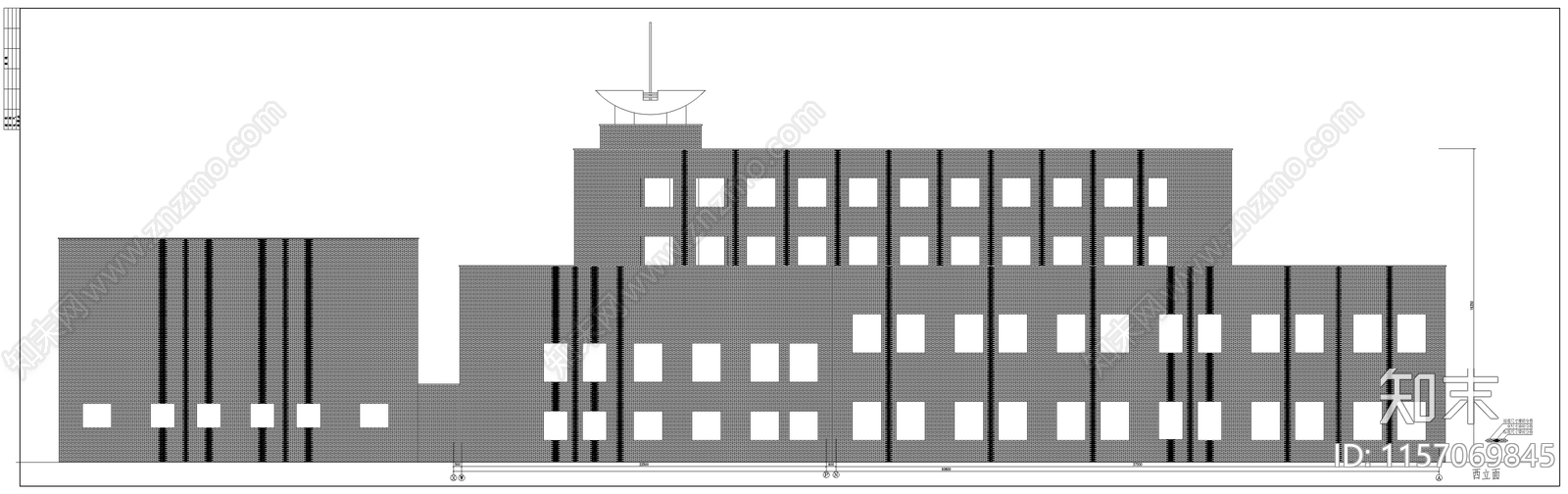 医学院教学楼建cad施工图下载【ID:1157069845】