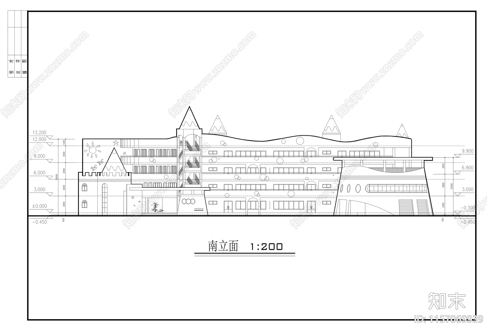 幼儿园设计cad施工图下载【ID:1157069939】