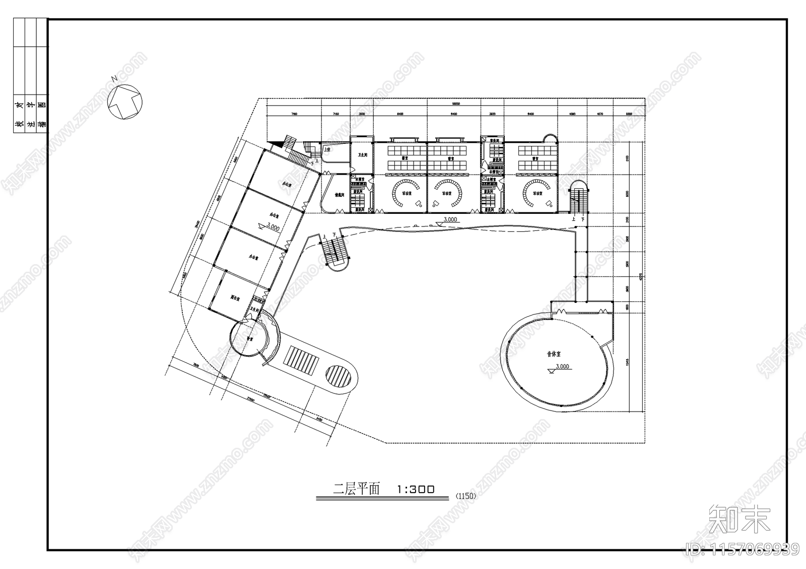 幼儿园设计cad施工图下载【ID:1157069939】