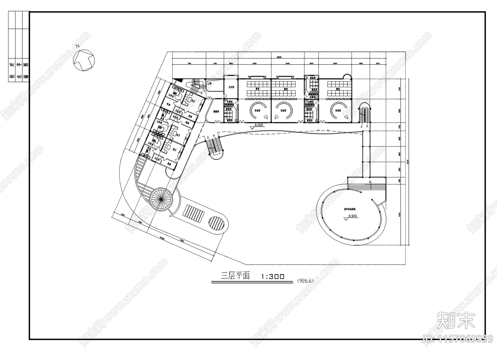 幼儿园设计cad施工图下载【ID:1157069939】