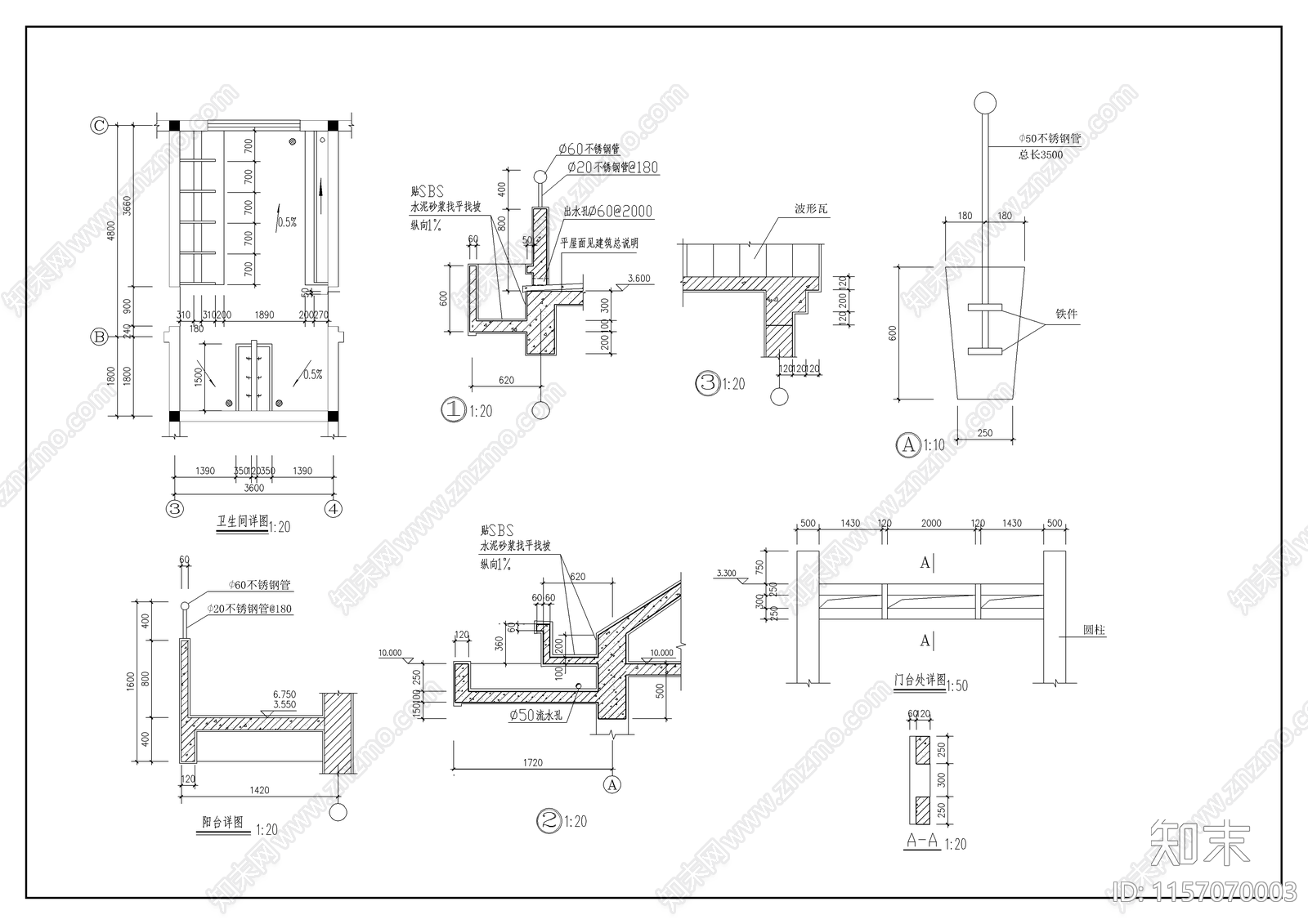 幼儿园建施cad施工图下载【ID:1157070003】