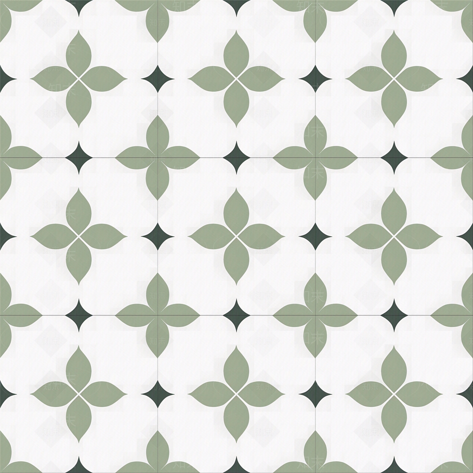 北欧简约花砖贴图下载【ID:1157071185】