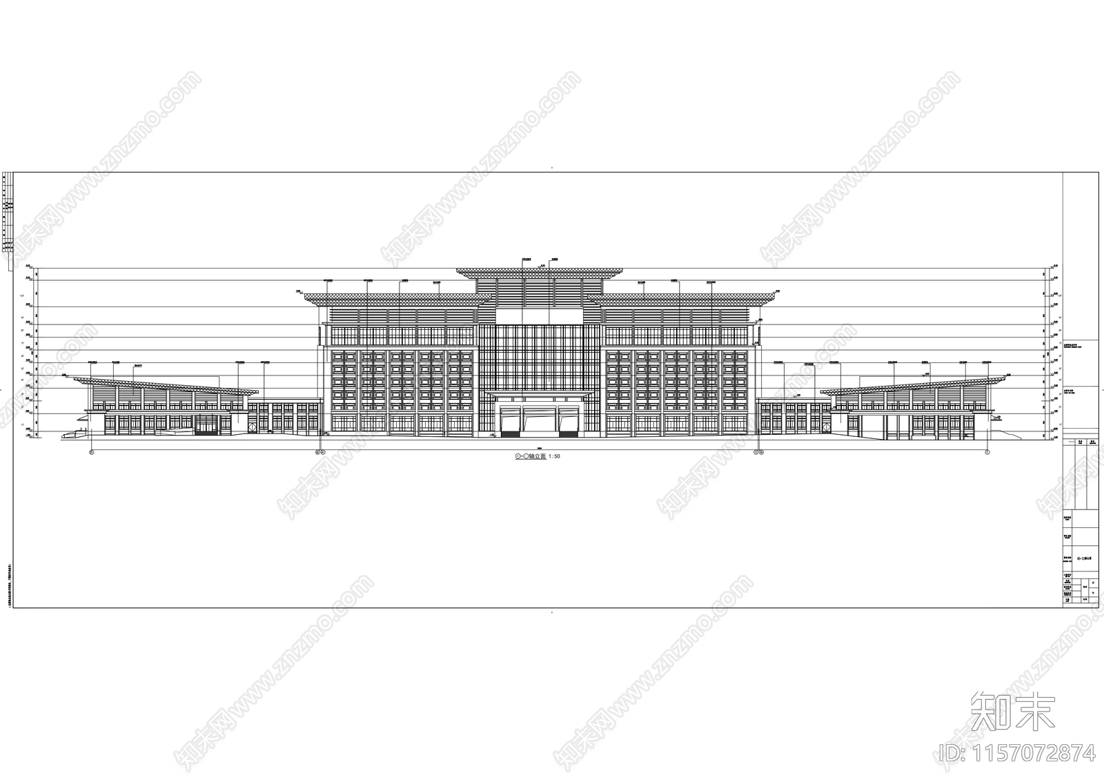 十一层办公楼建筑图cad施工图下载【ID:1157072874】