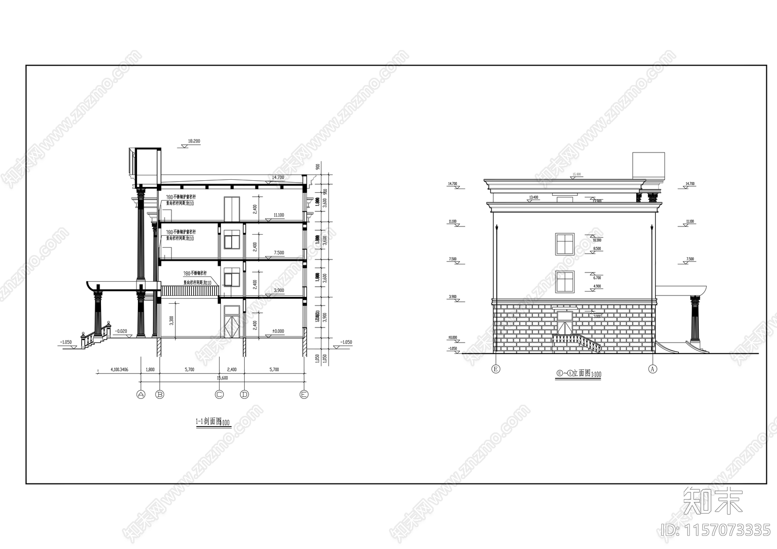 四层计划生育综合服务站建筑图cad施工图下载【ID:1157073335】