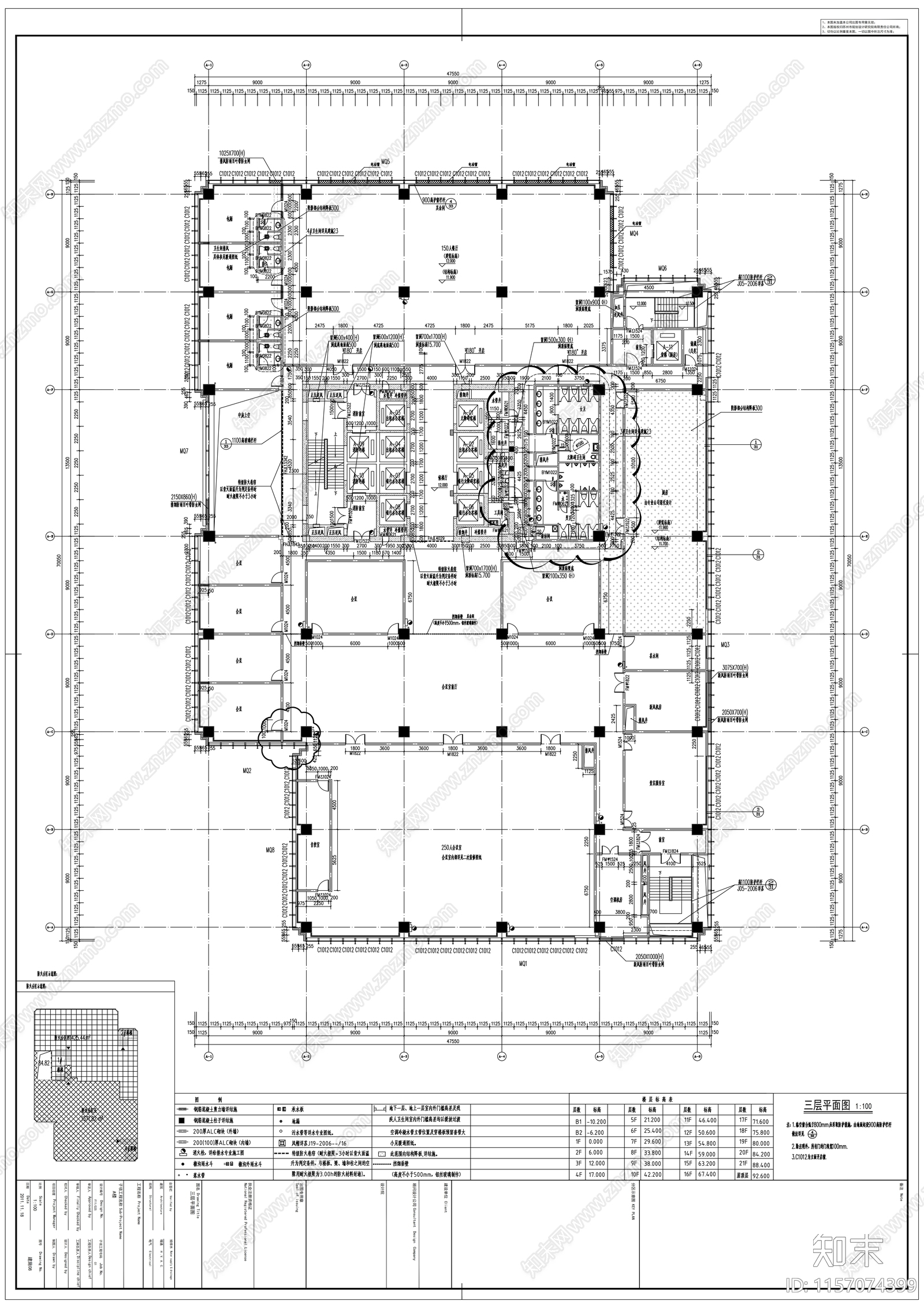 中国工商银行大楼建筑图cad施工图下载【ID:1157074399】