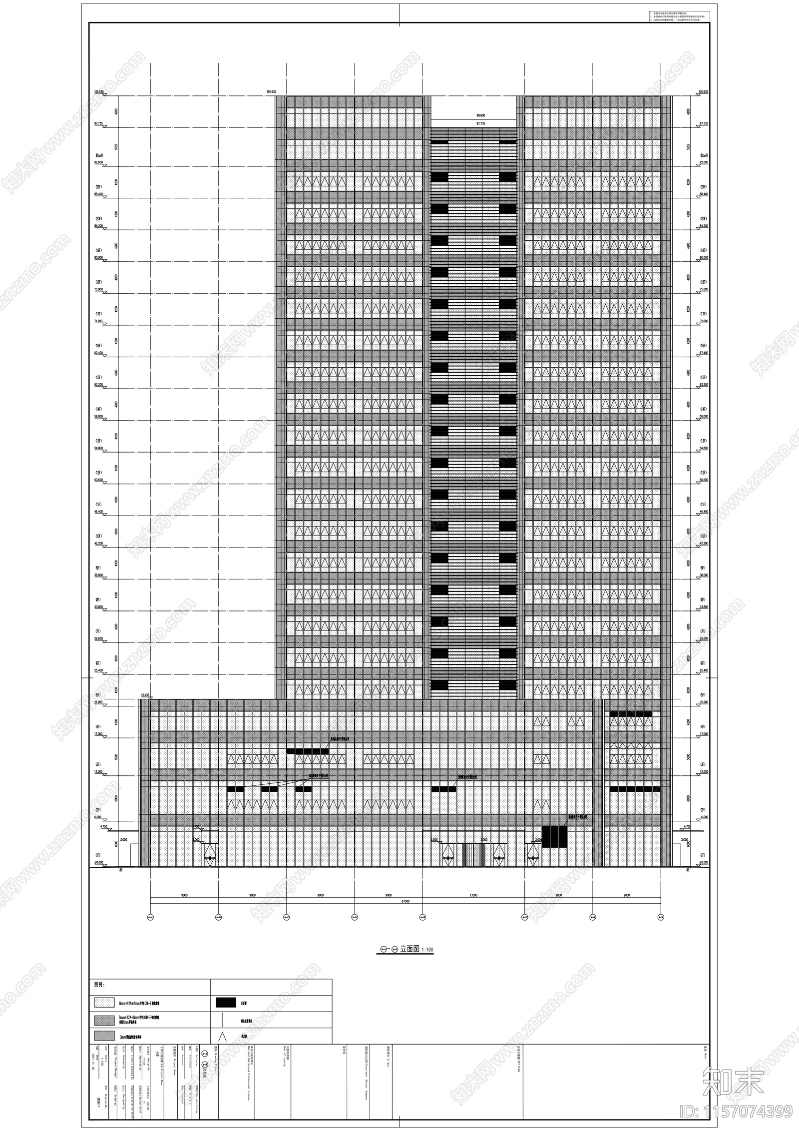 中国工商银行大楼建筑图cad施工图下载【ID:1157074399】