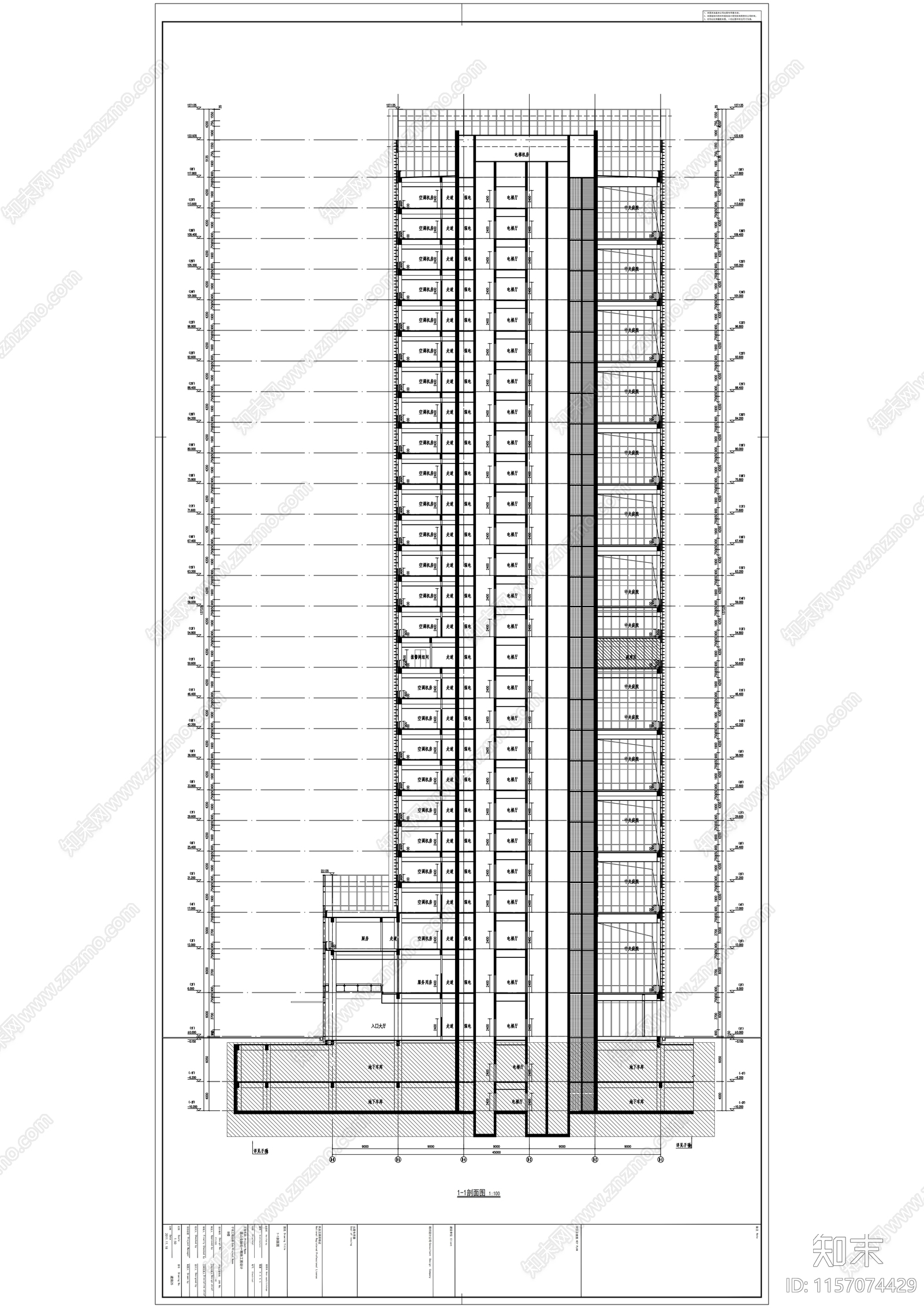 中国农业银行大楼建筑图cad施工图下载【ID:1157074429】