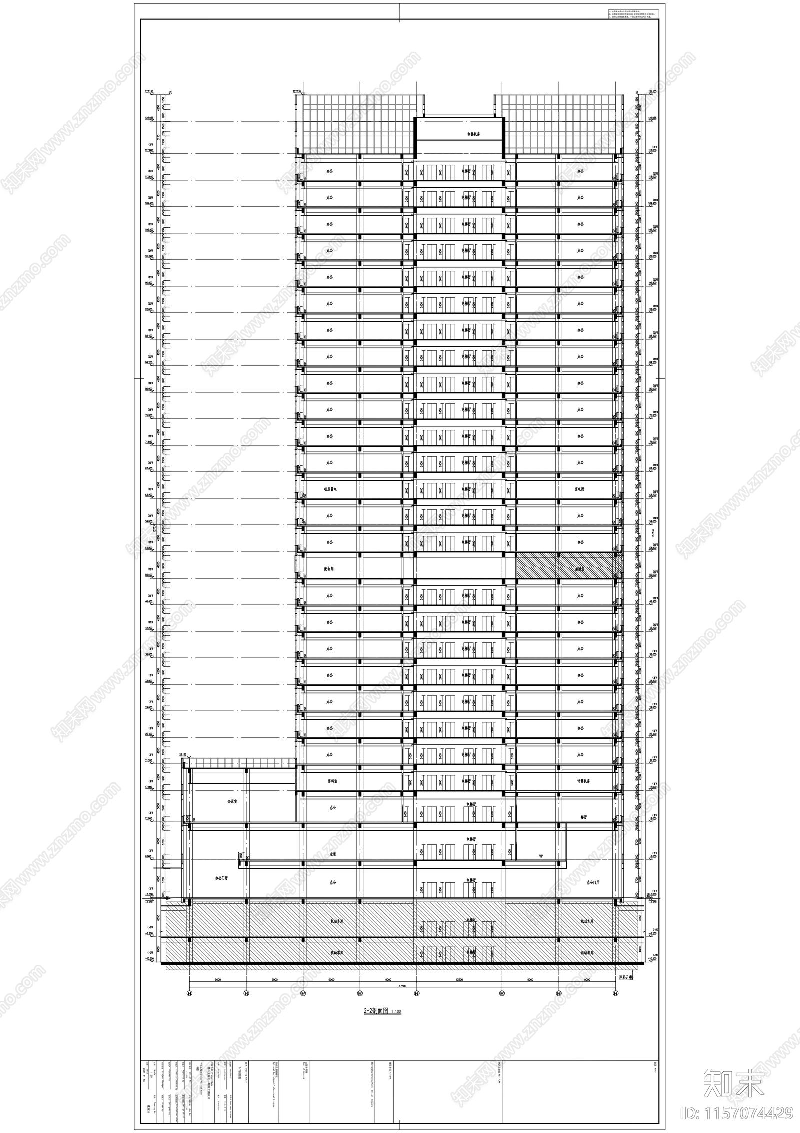 中国农业银行大楼建筑图cad施工图下载【ID:1157074429】