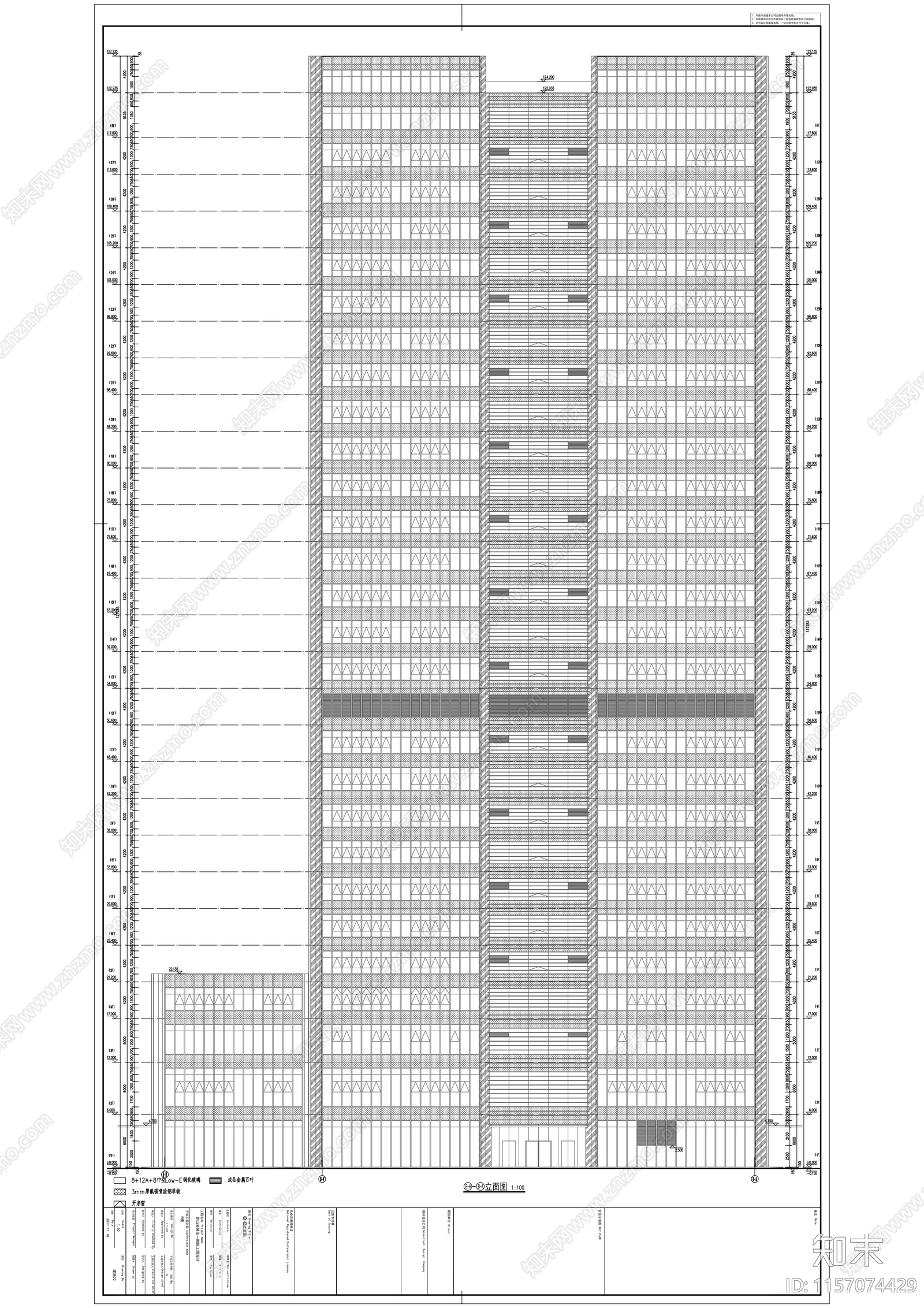 中国农业银行大楼建筑图cad施工图下载【ID:1157074429】