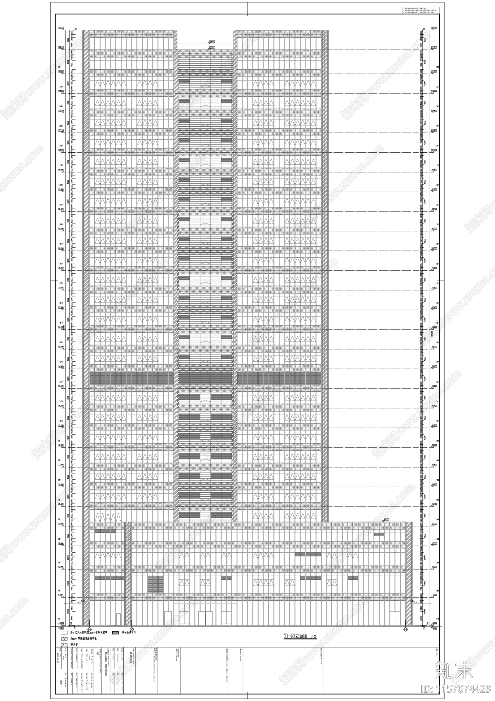 中国农业银行大楼建筑图cad施工图下载【ID:1157074429】