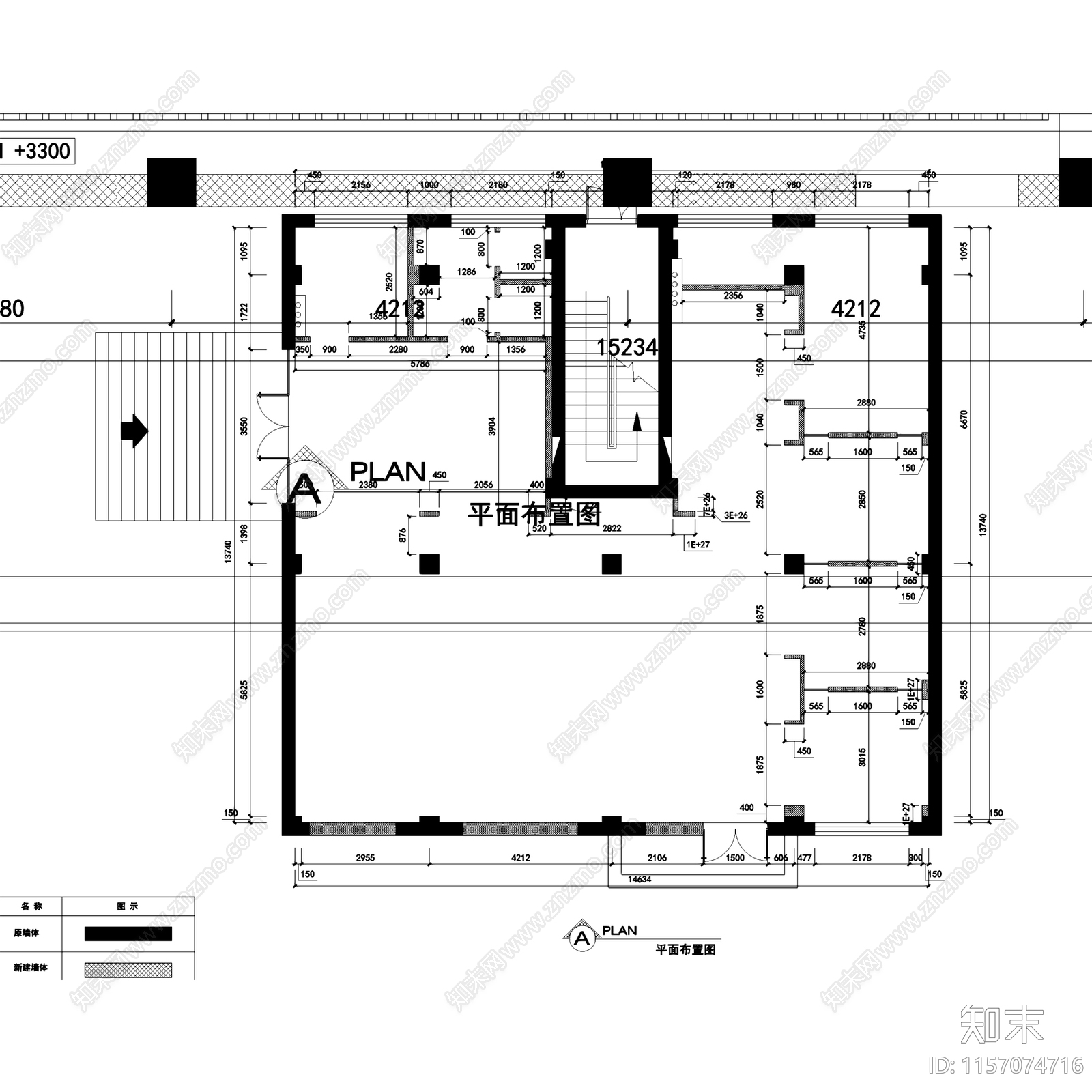 中式盛皇茗茶西南路店茶室茶馆室内工装cad施工图下载【ID:1157074716】