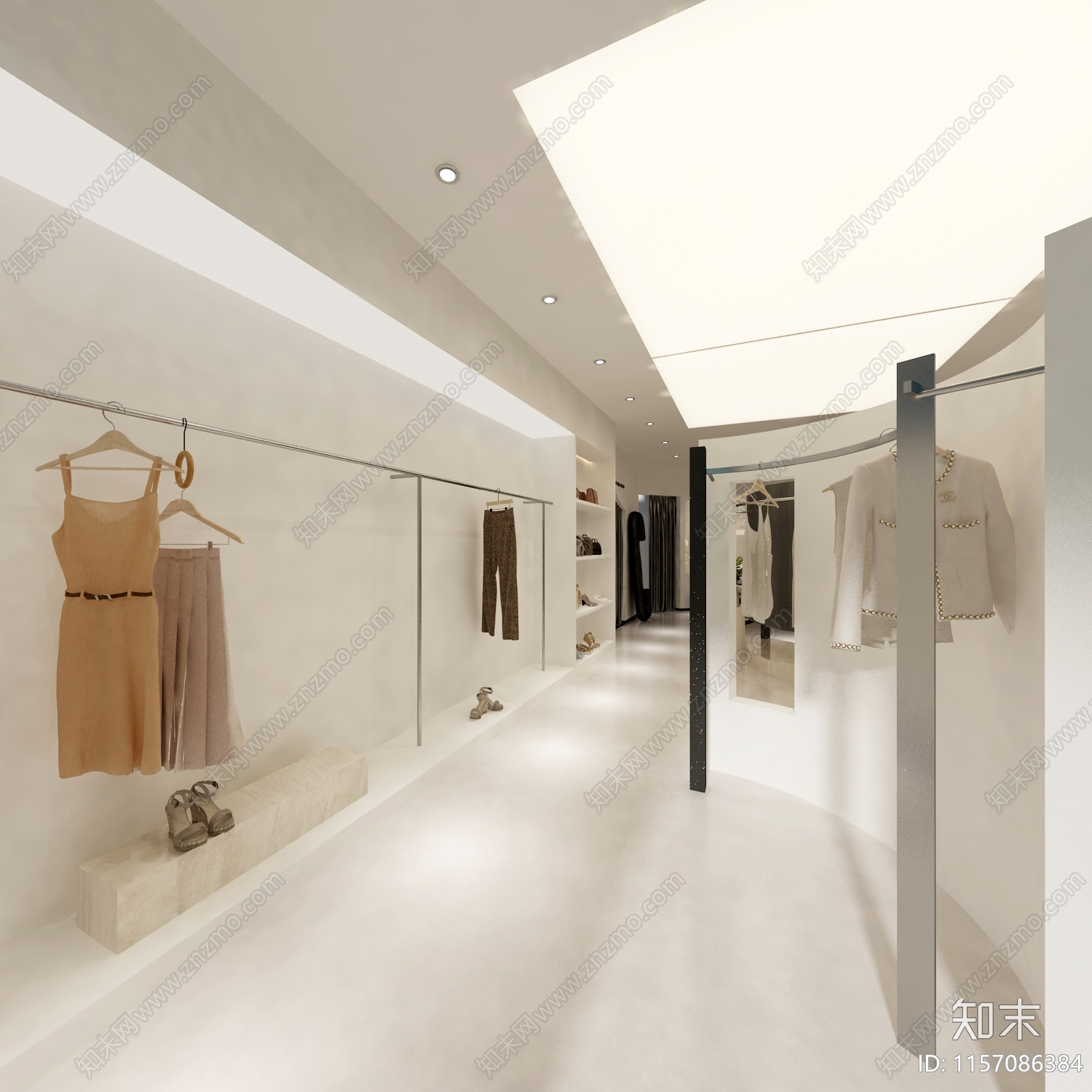 侘寂服装店3D模型下载【ID:1157086384】