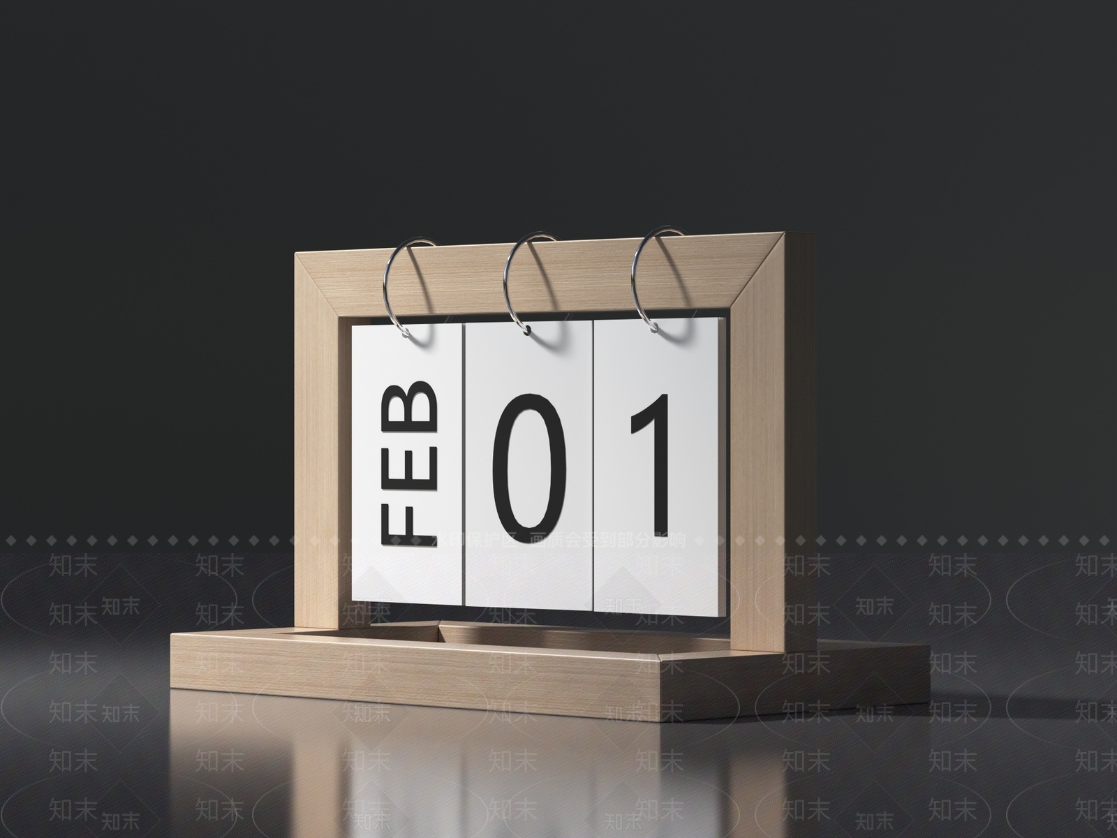 现代日历3D模型下载【ID:1157087408】