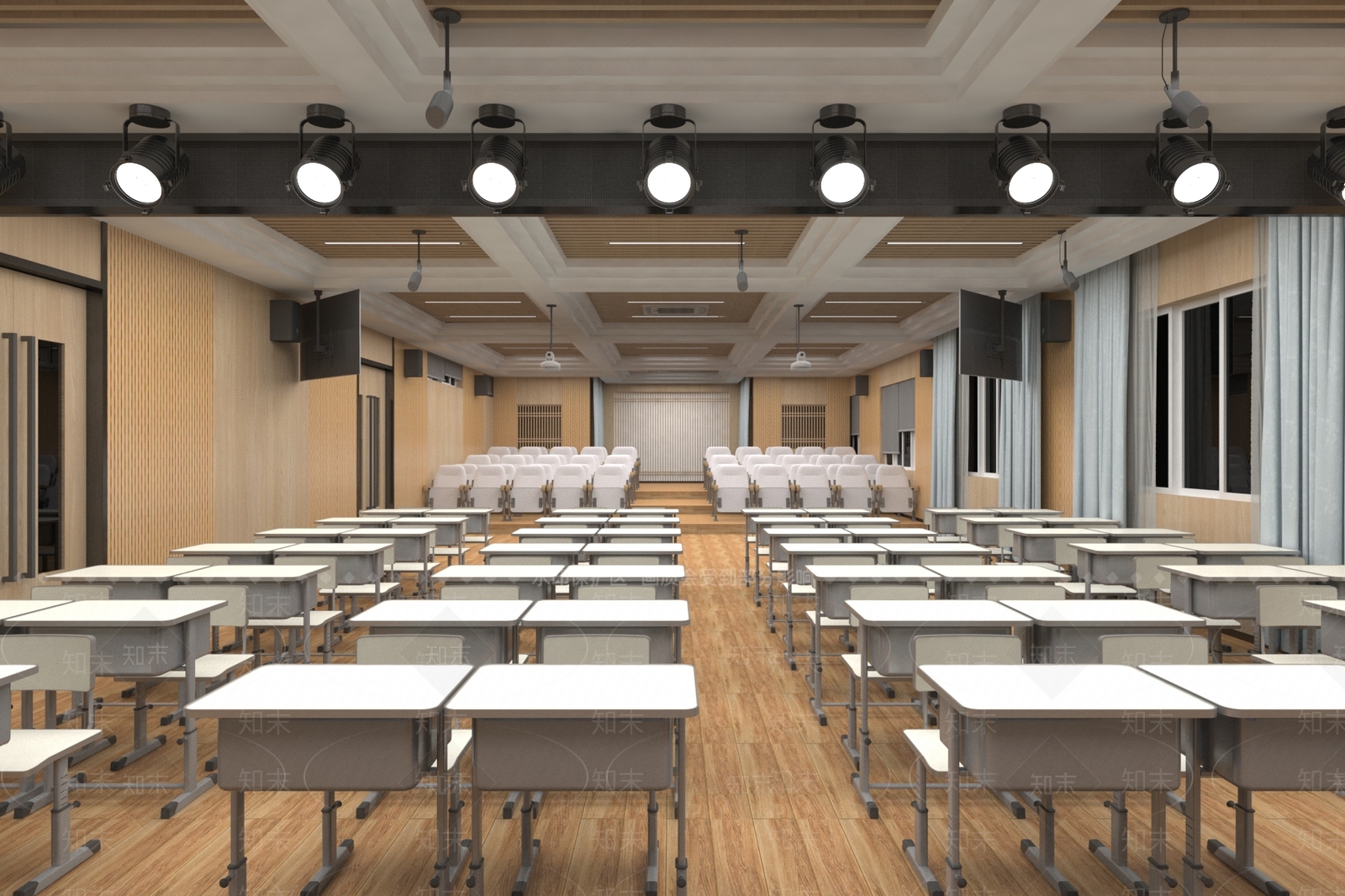 现代报告厅3D模型下载【ID:1157091086】