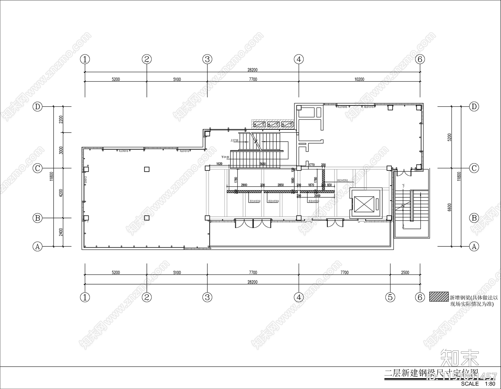 新中式茶室施工图下载【ID:1157091457】