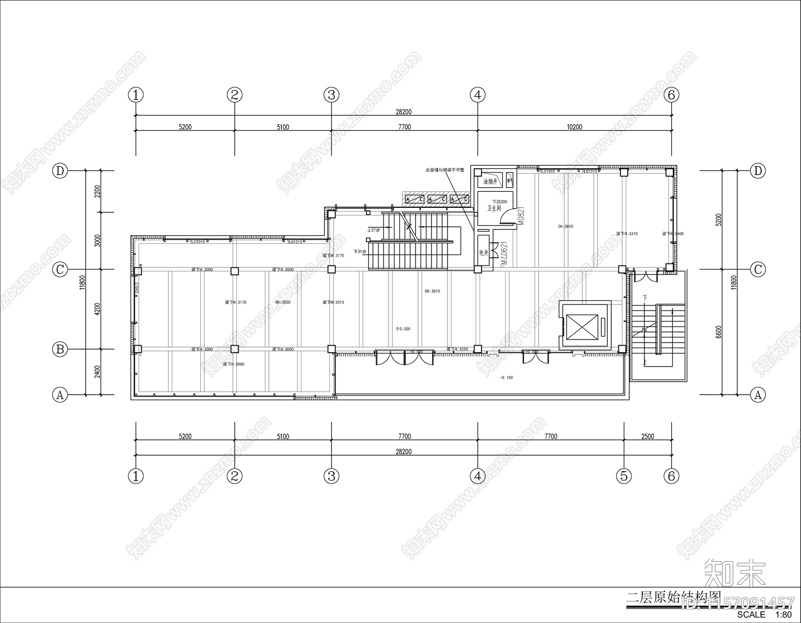 新中式茶室施工图下载【ID:1157091457】